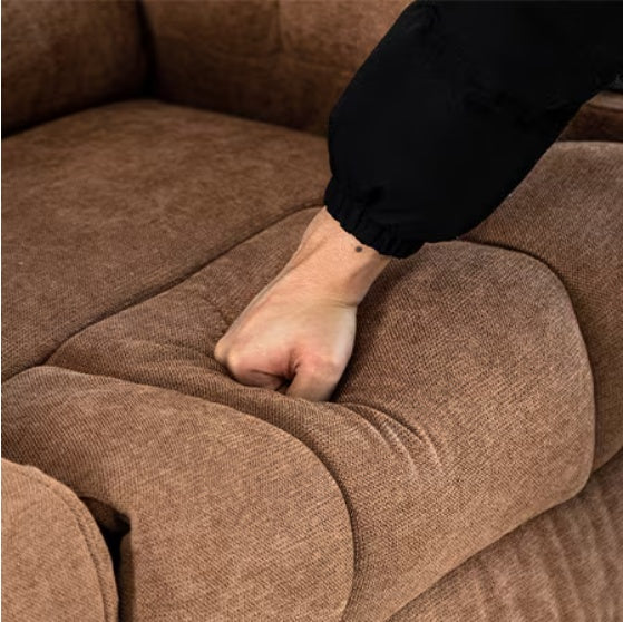 Manual Chaise Longue Sofa With Massage And Heating Function