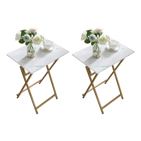 2 Pcs Folding TV Tray Table Set