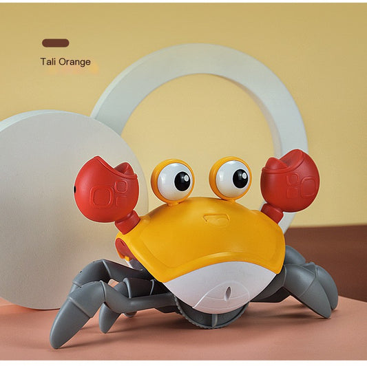Children's induction electric crab toy rechargeable luminous music baby crawling and running away Crab