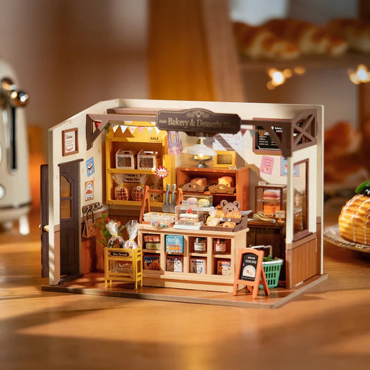 Rolife Becka's Baking House DIY Miniature House Kit, Only Supports TK And Independent Site Sales