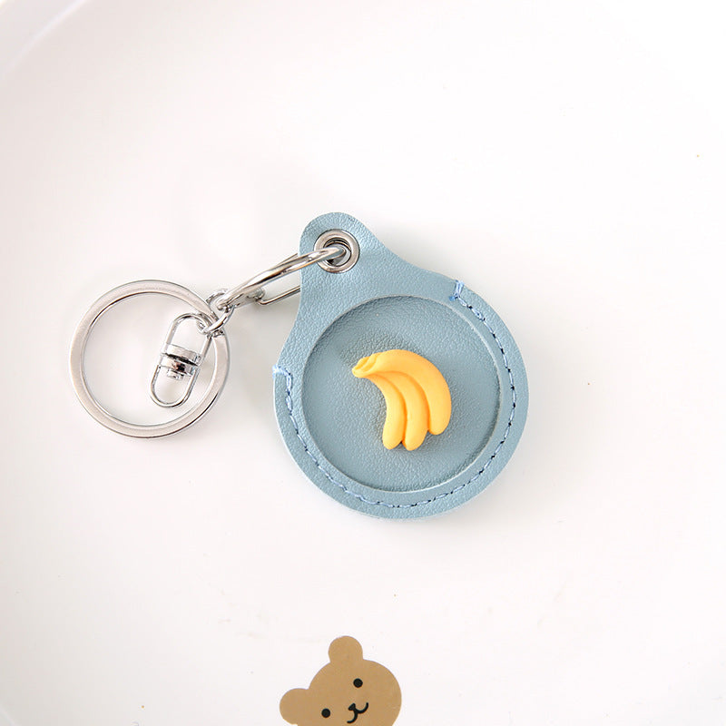Fruit Cute Case on for Apple AirTag Protective Case Silicone Fundas Coque Covers Shell Anti-lost Key Chains Holder Key Finder