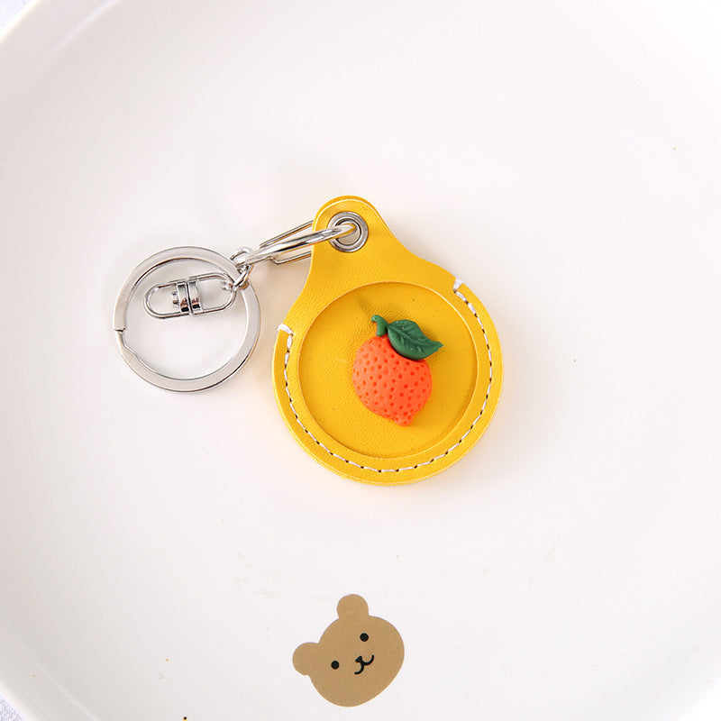 Fruit Cute Case on for Apple AirTag Protective Case Silicone Fundas Coque Covers Shell Anti-lost Key Chains Holder Key Finder