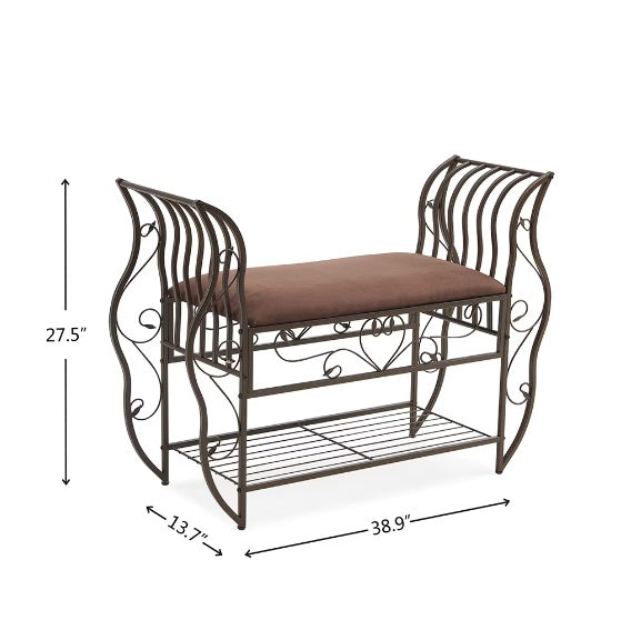 Multifunctional Upholstered Shoe Rack Bench