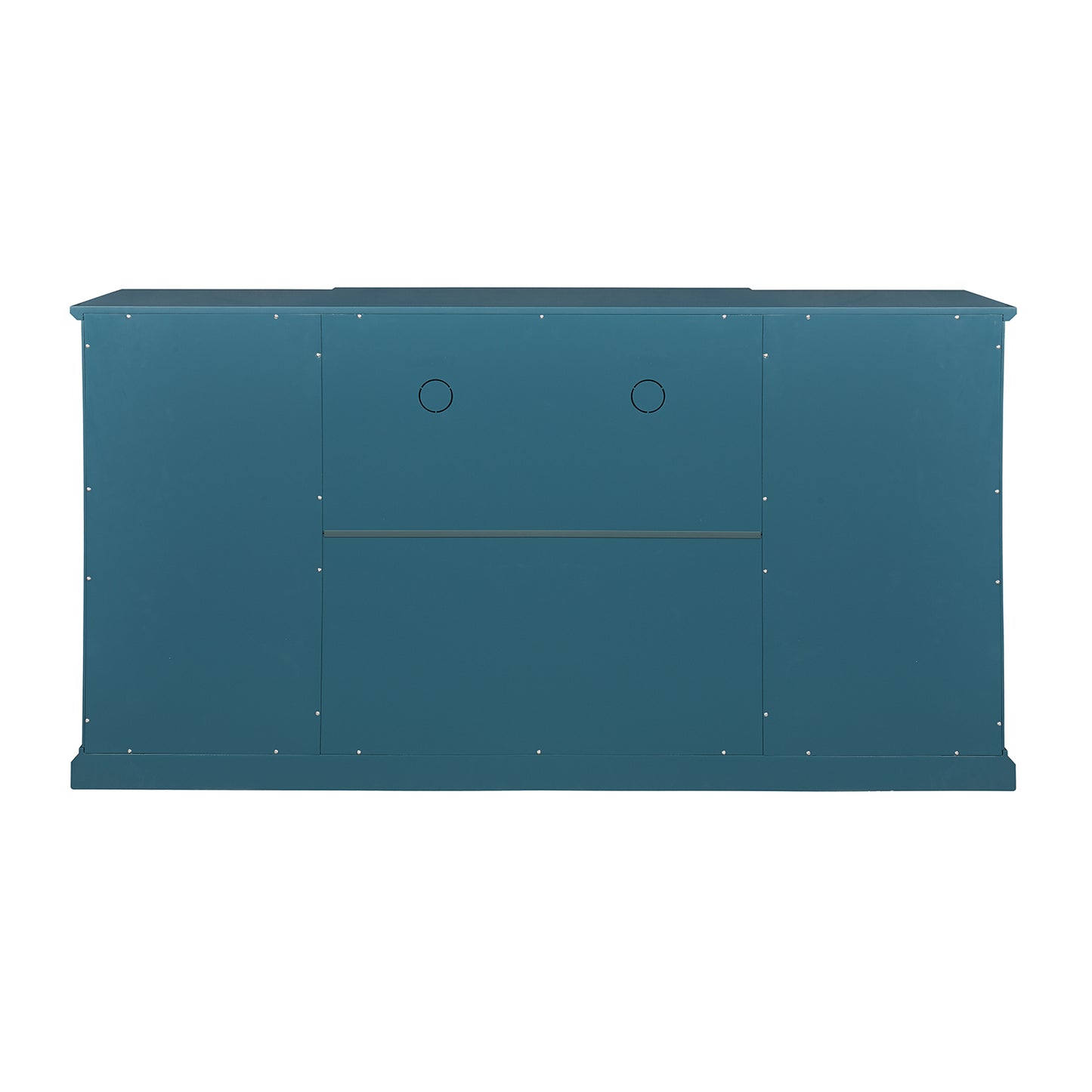 63" TV Stand Storage Buffet Cabinet Sideboard in Teal Blue_4