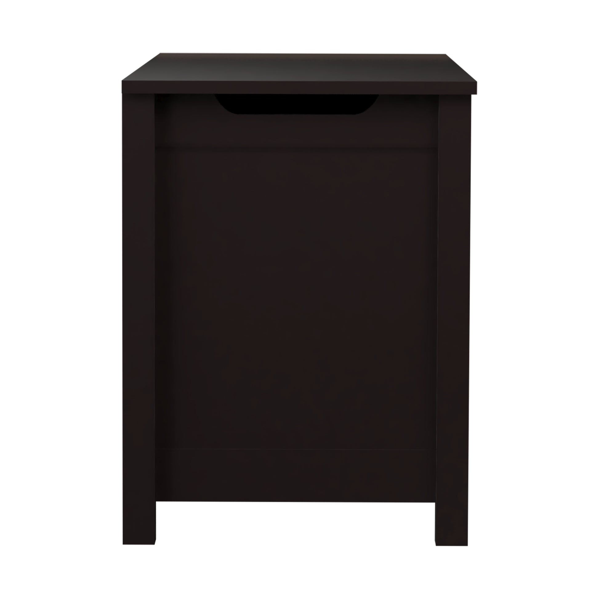 Kids Wooden Toy Box Storage with Safety Hinged Lid for Ages 3+ -Dark Brown_12