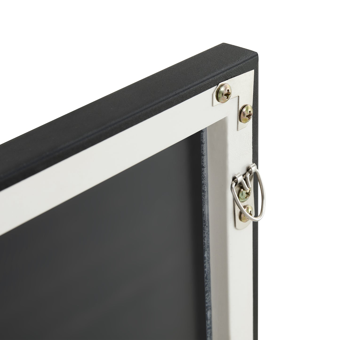Full-Length Body Mirror with Wooden Frame and Stand Dressing Mirror- Black_19