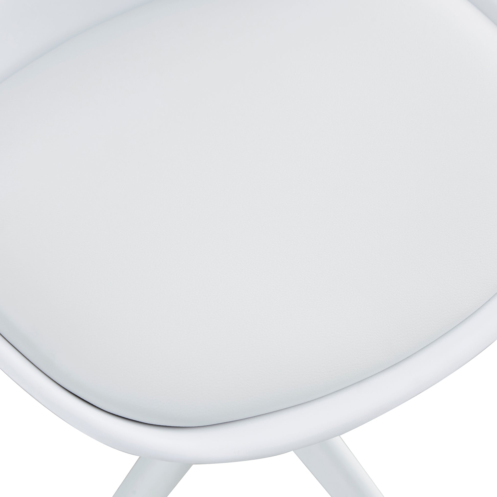 Home and Office Height Adjustable Armless Swivel Gaming Chair- White_15