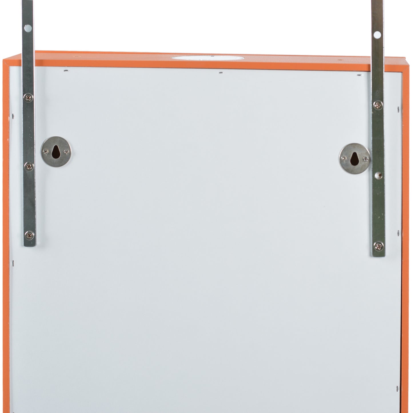 Wall Hanging Simple Jewelry Storage Mirror Cabinet With LED Lights- Orange_14