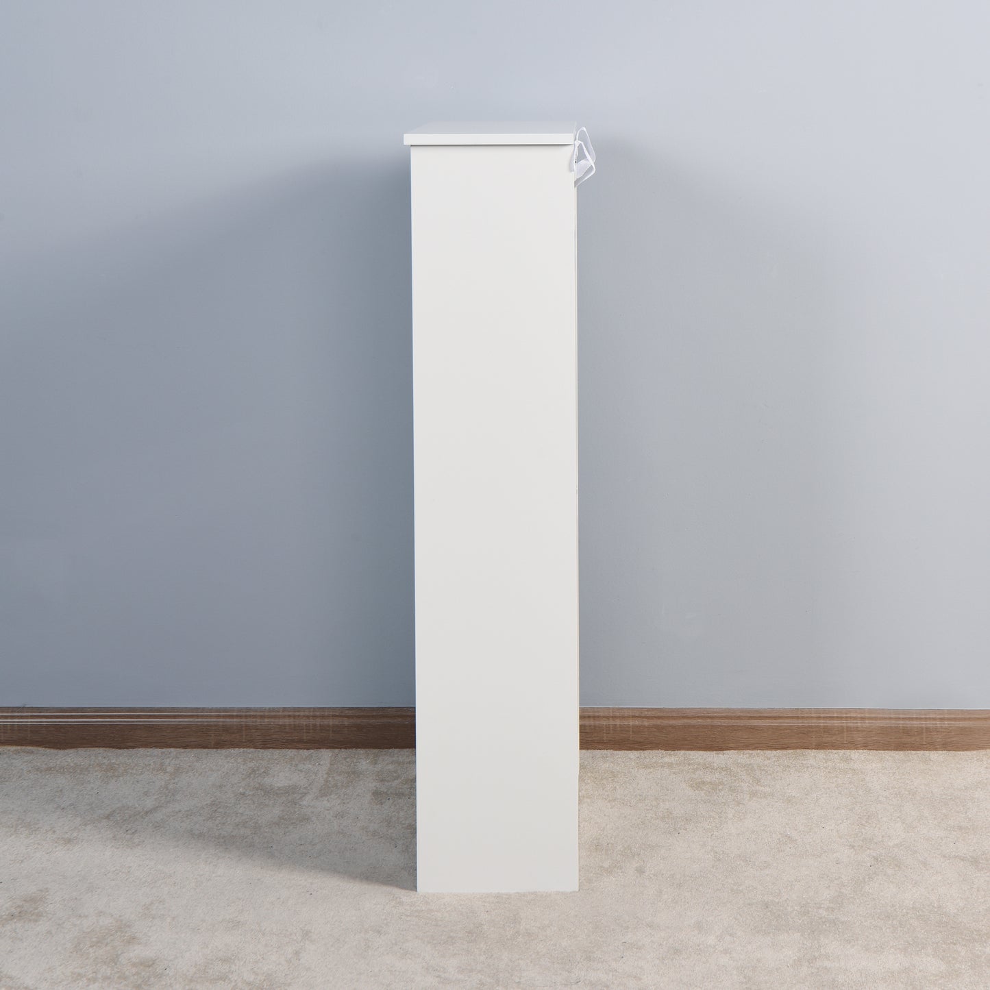 3 Tiers Wooden Entryway Storage Shoe Cabinet with 3 Flip Doors in White_7