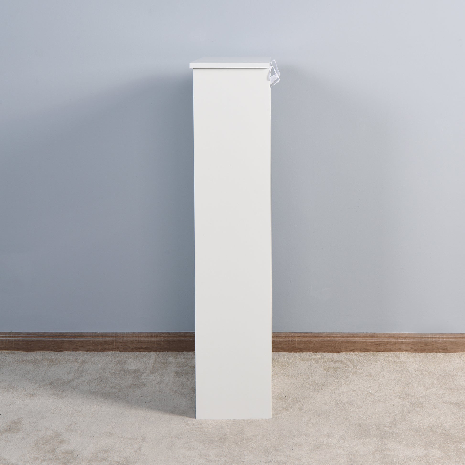 3 Tiers Wooden Entryway Storage Shoe Cabinet with 3 Flip Doors in White_7