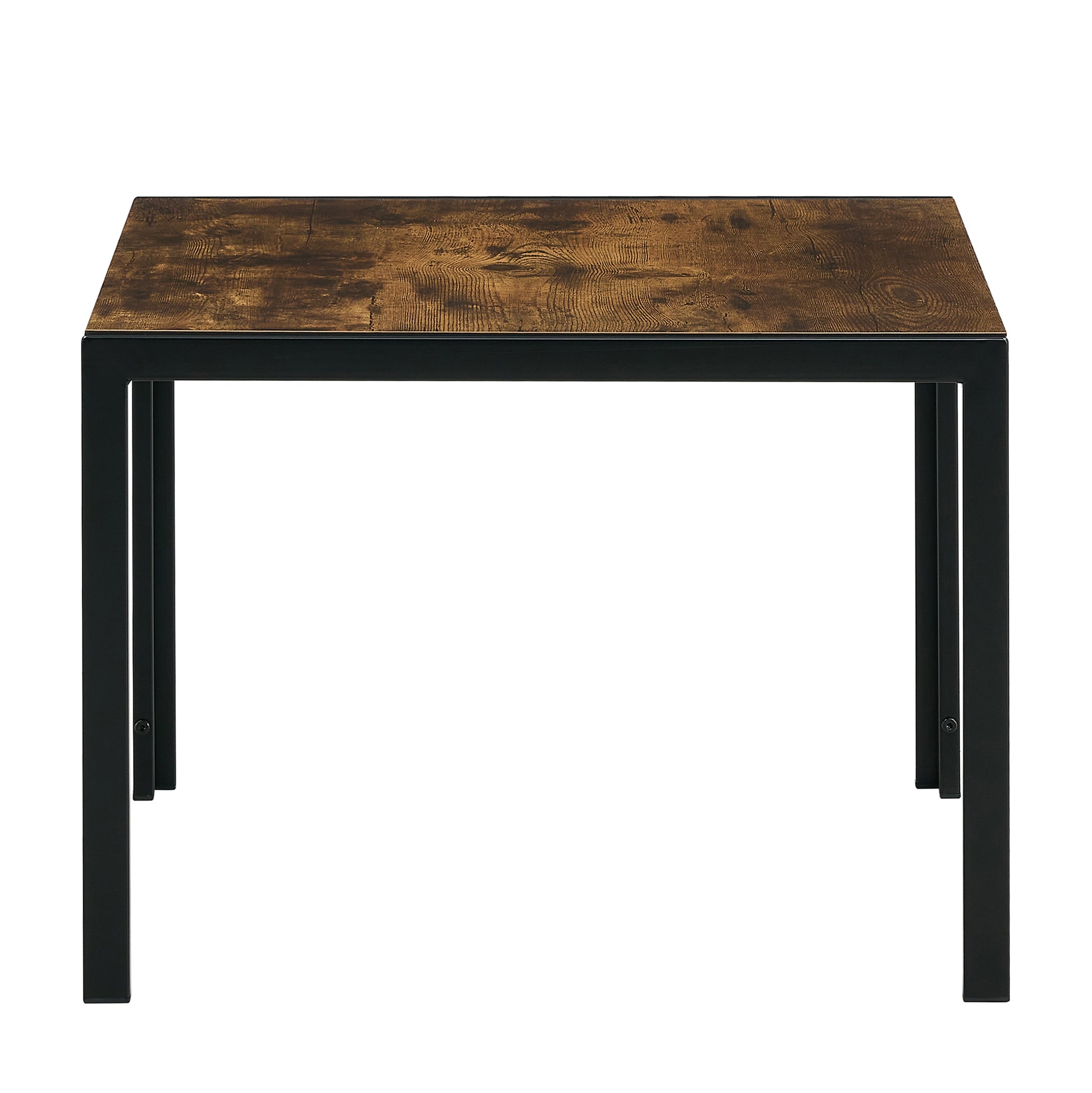 Set of 2 Modern Design Nesting Coffee Table Set with Wooden Finish- Rustic Brown_11