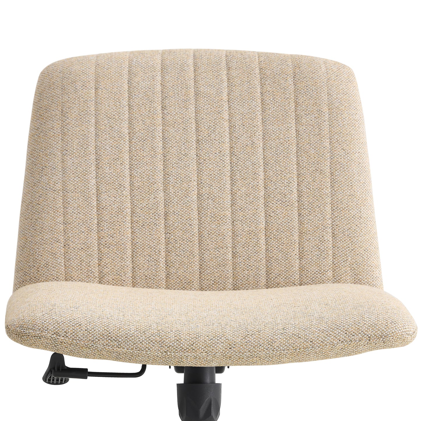 Modern Contemporary Height Adjustable Fabric Office Swivel Chair- Beige_13