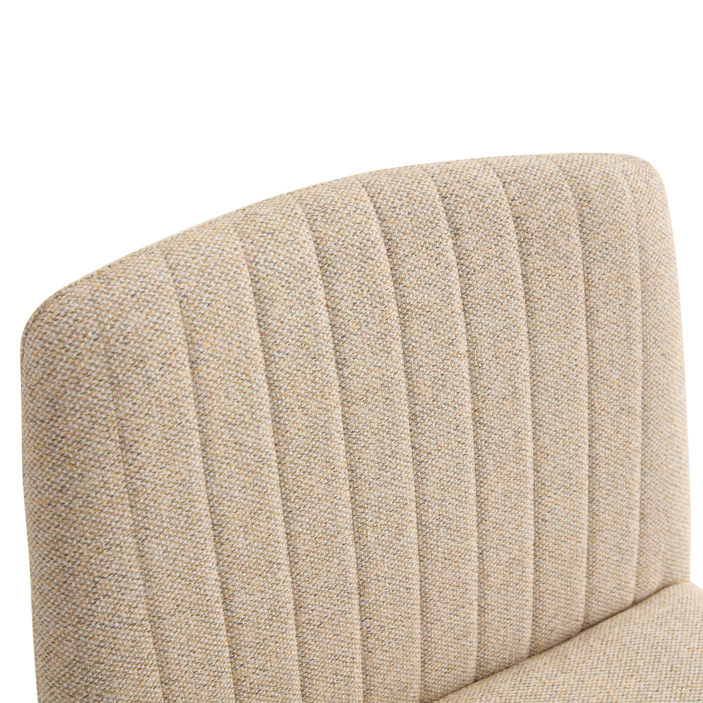 Modern Contemporary Height Adjustable Fabric Office Swivel Chair- Beige_15