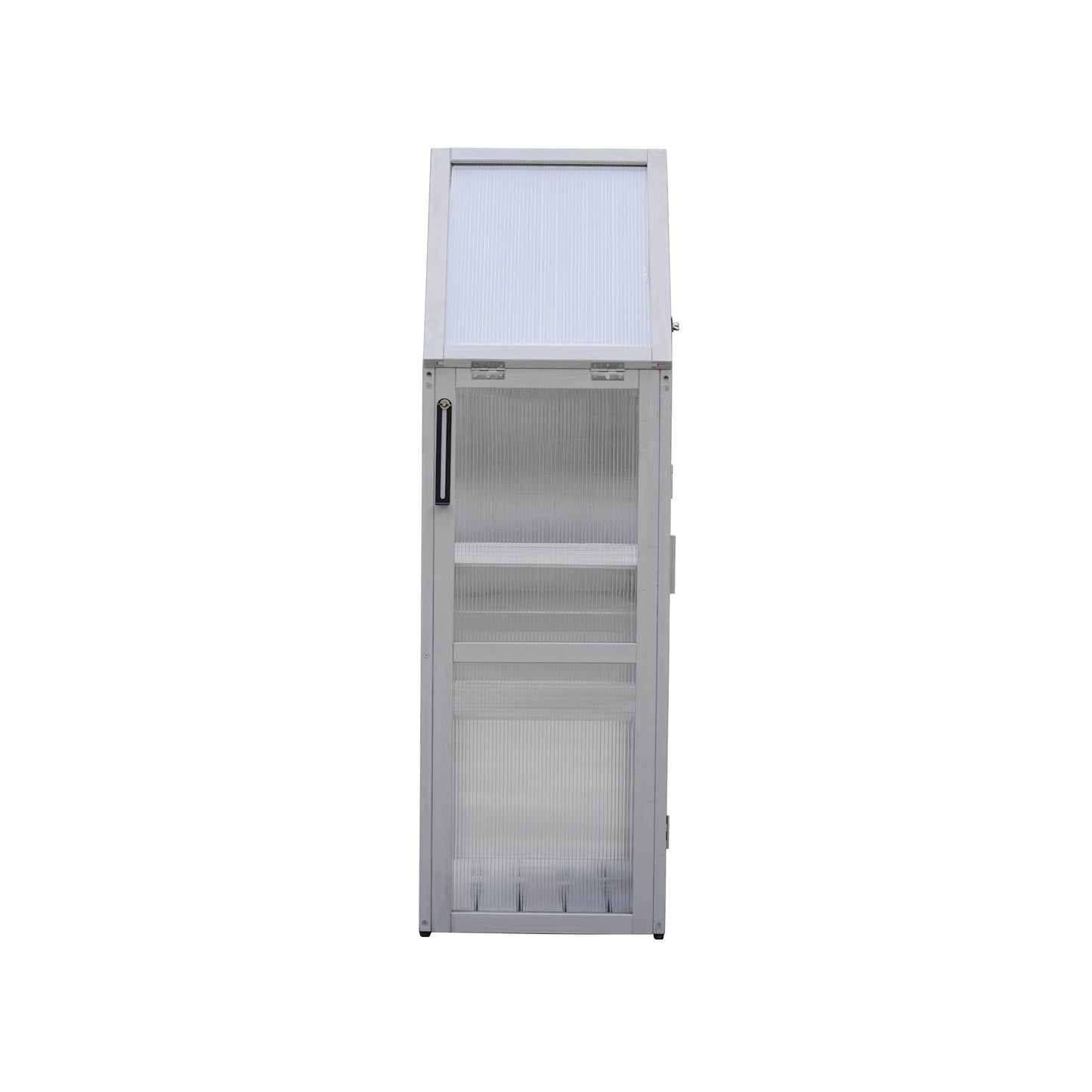 Mini Greenhouse Kit Indoor and Outdoor Tiered Plant Display Stand- White_7