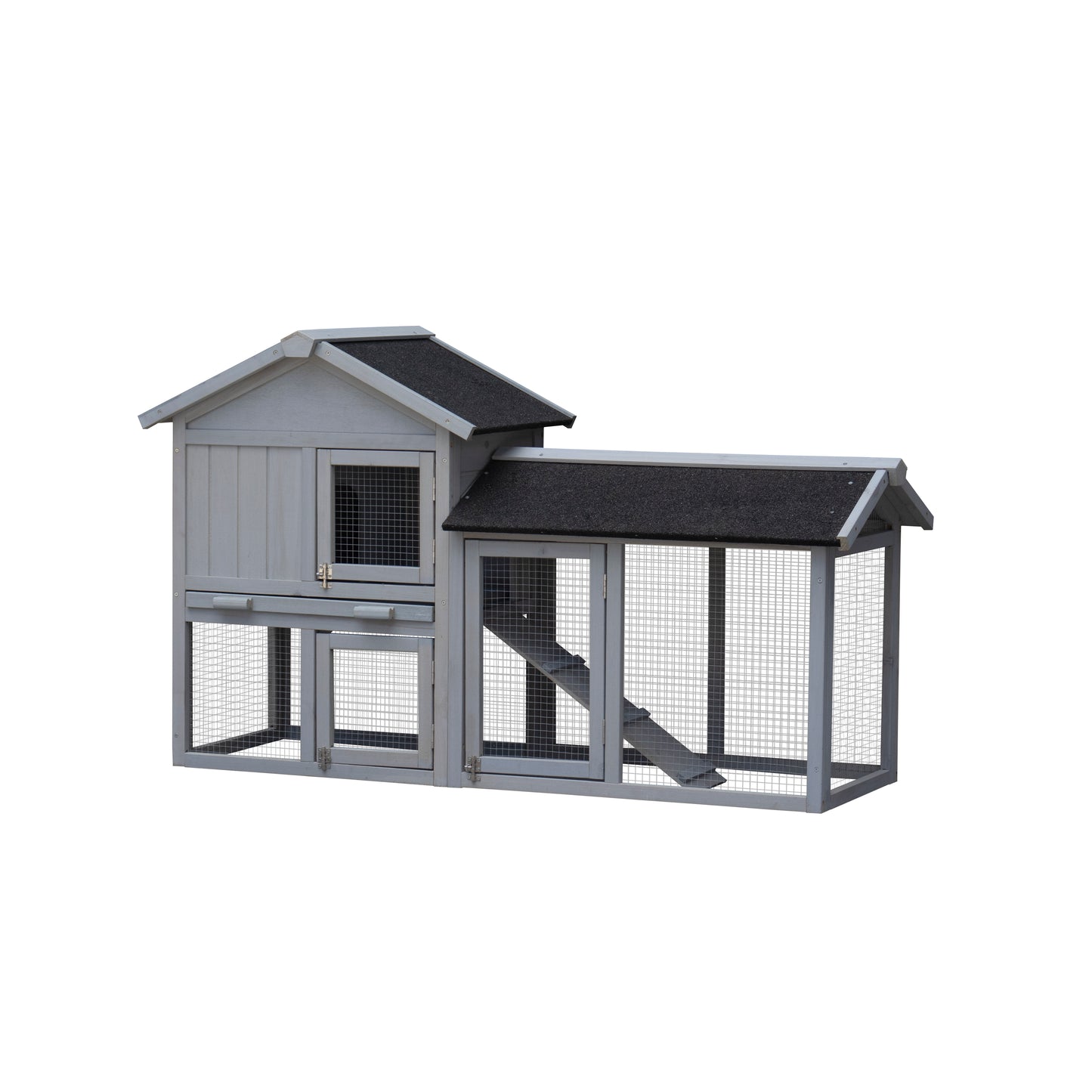 Rabbit Hutch Extensible Chicken Coop with No Leak Trays Large Running Space_4