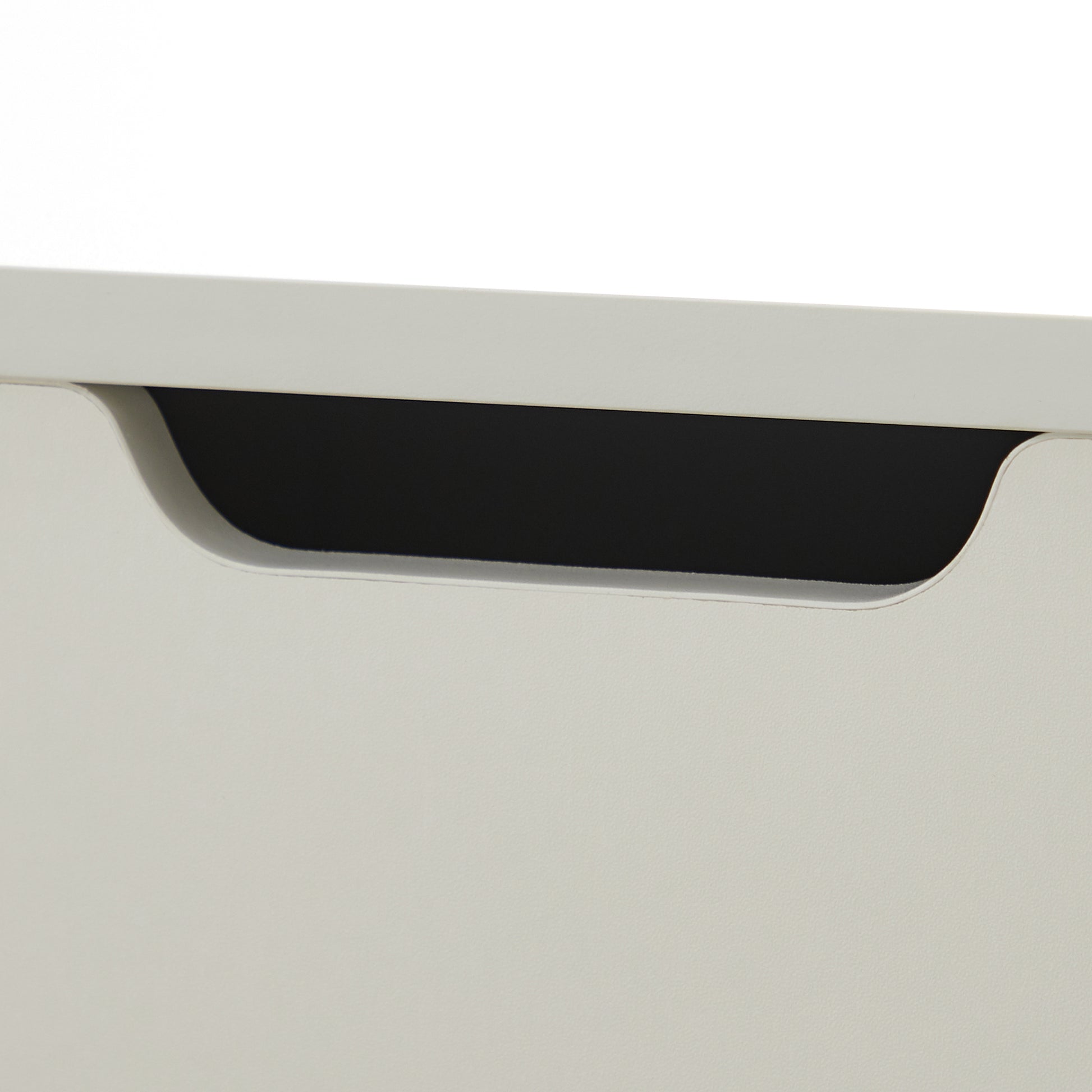 Lifting Top Living Room Coffee Table and Hidden Storage Cabinet- Matte White_6