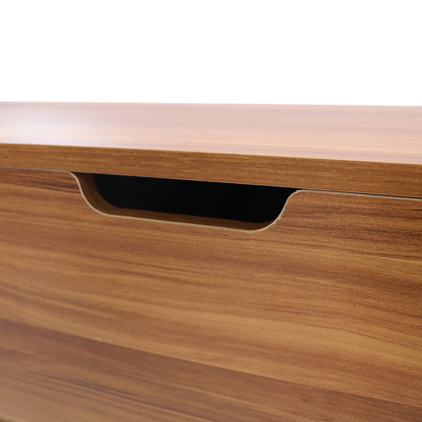 Lifting Top Living Room Coffee Table and Hidden Storage Cabinet- Brown+Beige_6