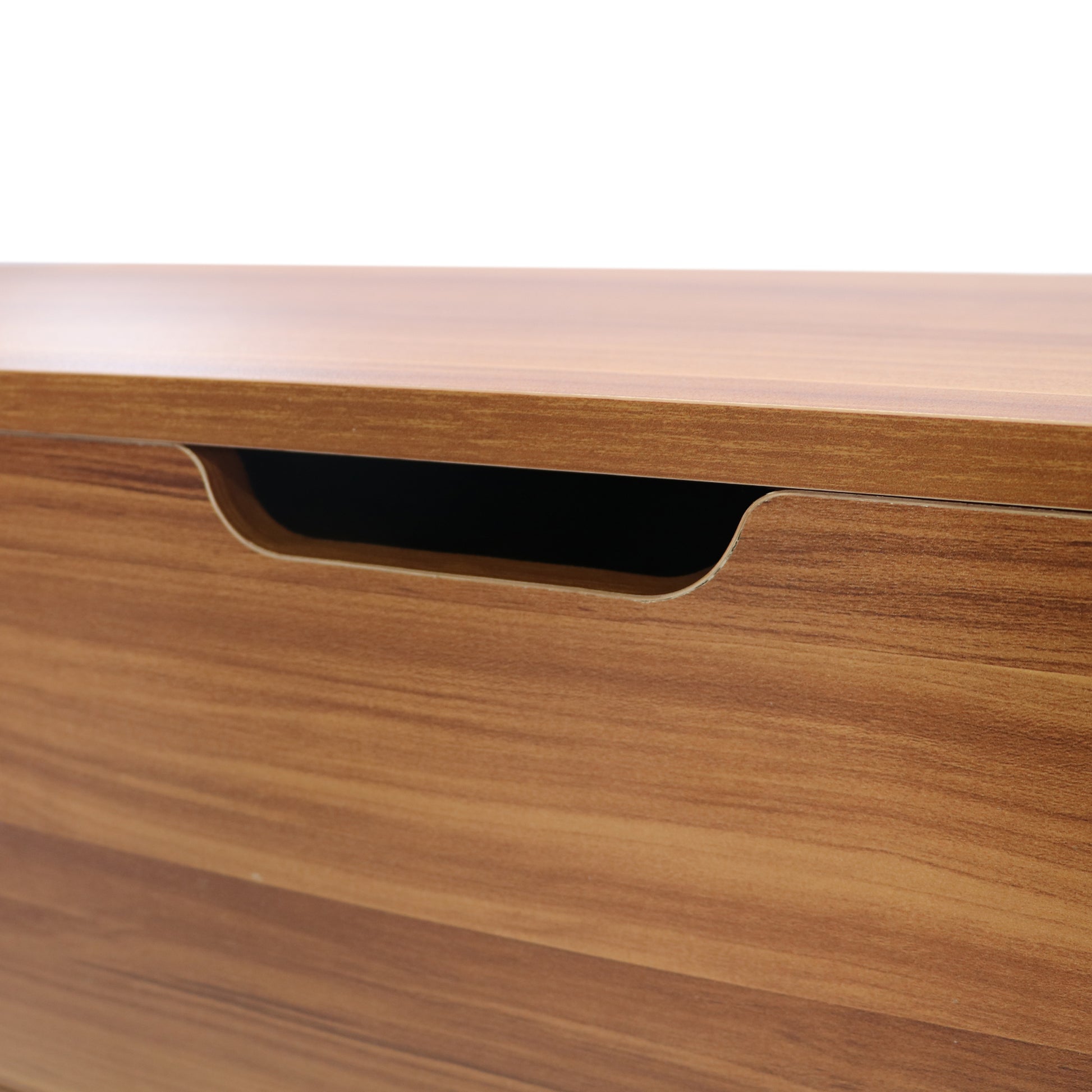Lifting Top Living Room Coffee Table and Hidden Storage Cabinet- Brown+Beige_6