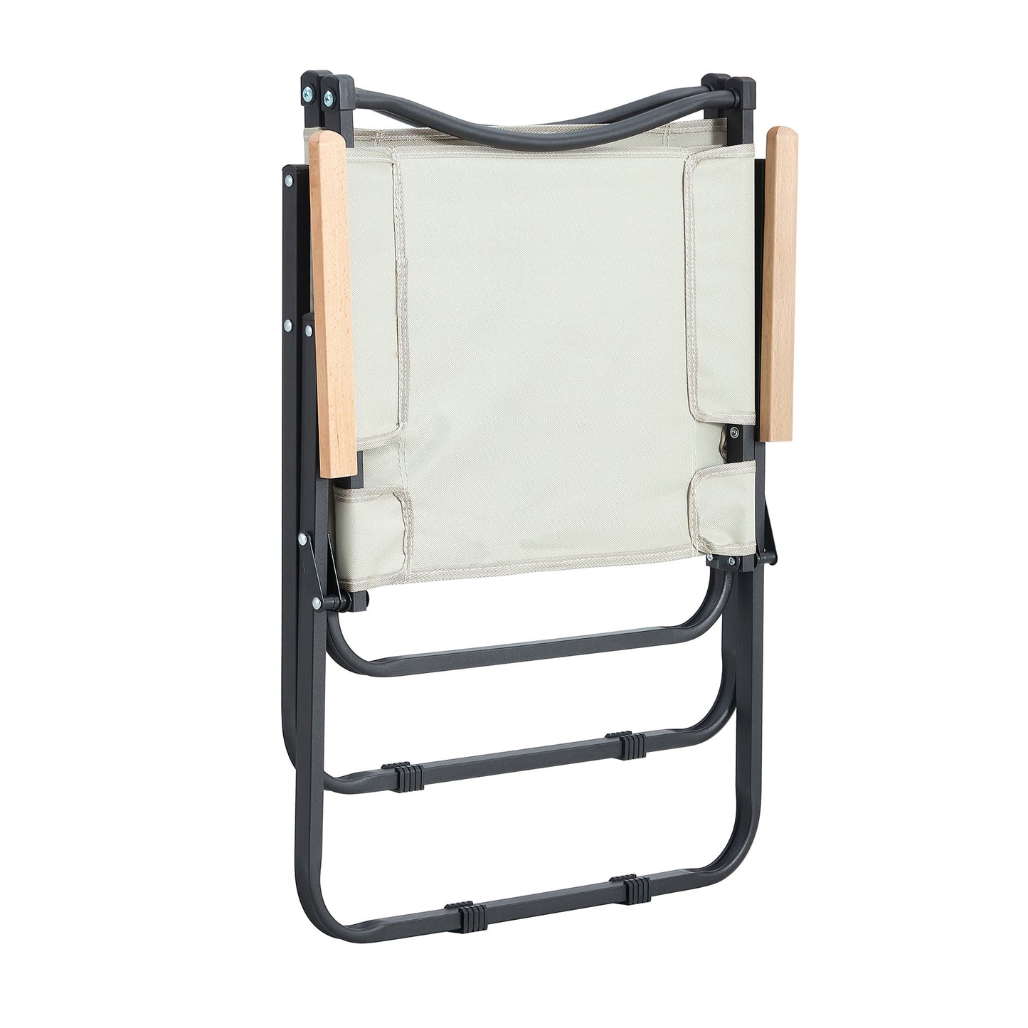 Modern Contemporary Foldable Outdoor Chair for Backyard Camping in Beige_7