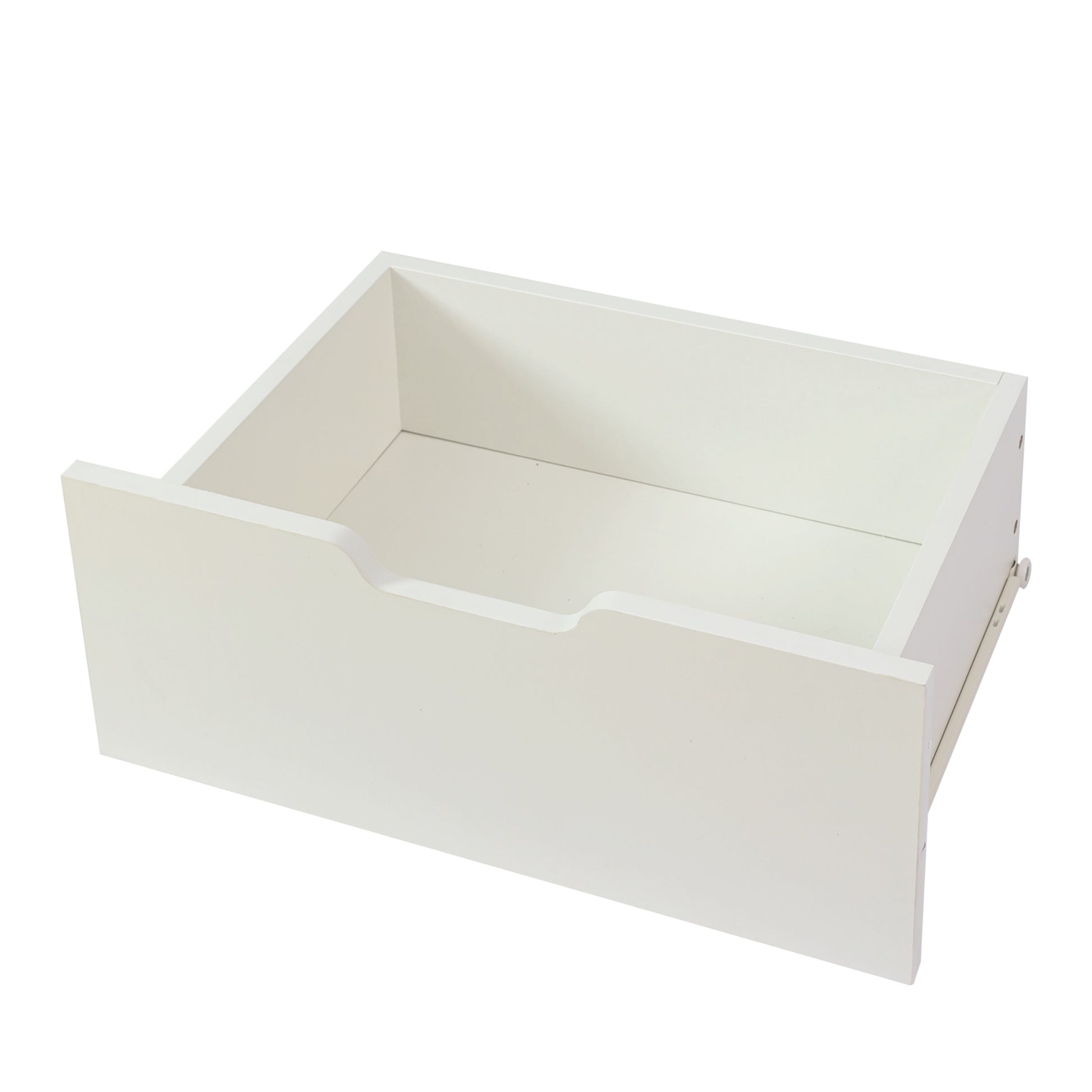 Coffee Table with Solid Wood Legs Support and Big Storage Space- White_6