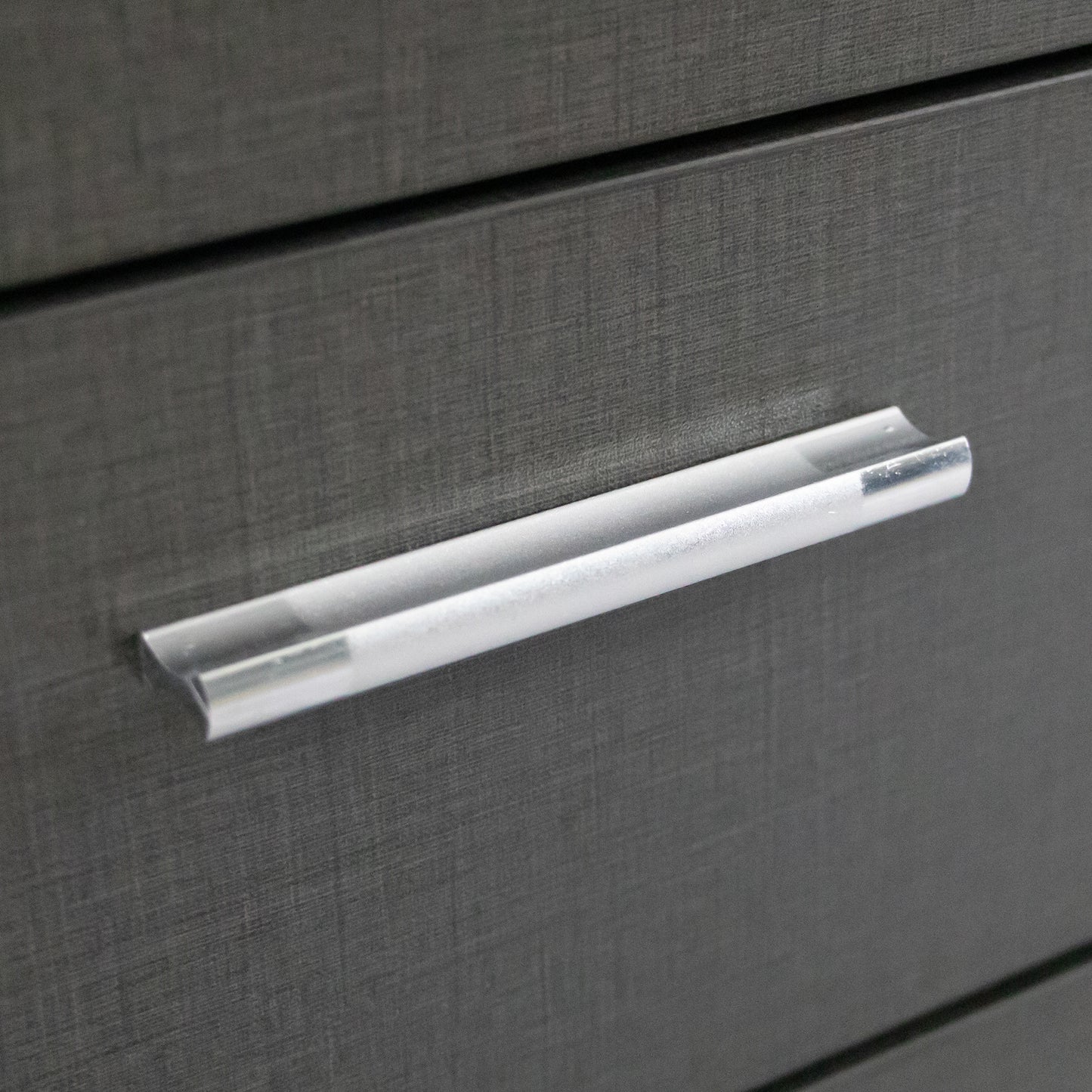 Small Rolling Portable Wooden Drawer File Cabinet with Safety Lock- Dark Gray_15