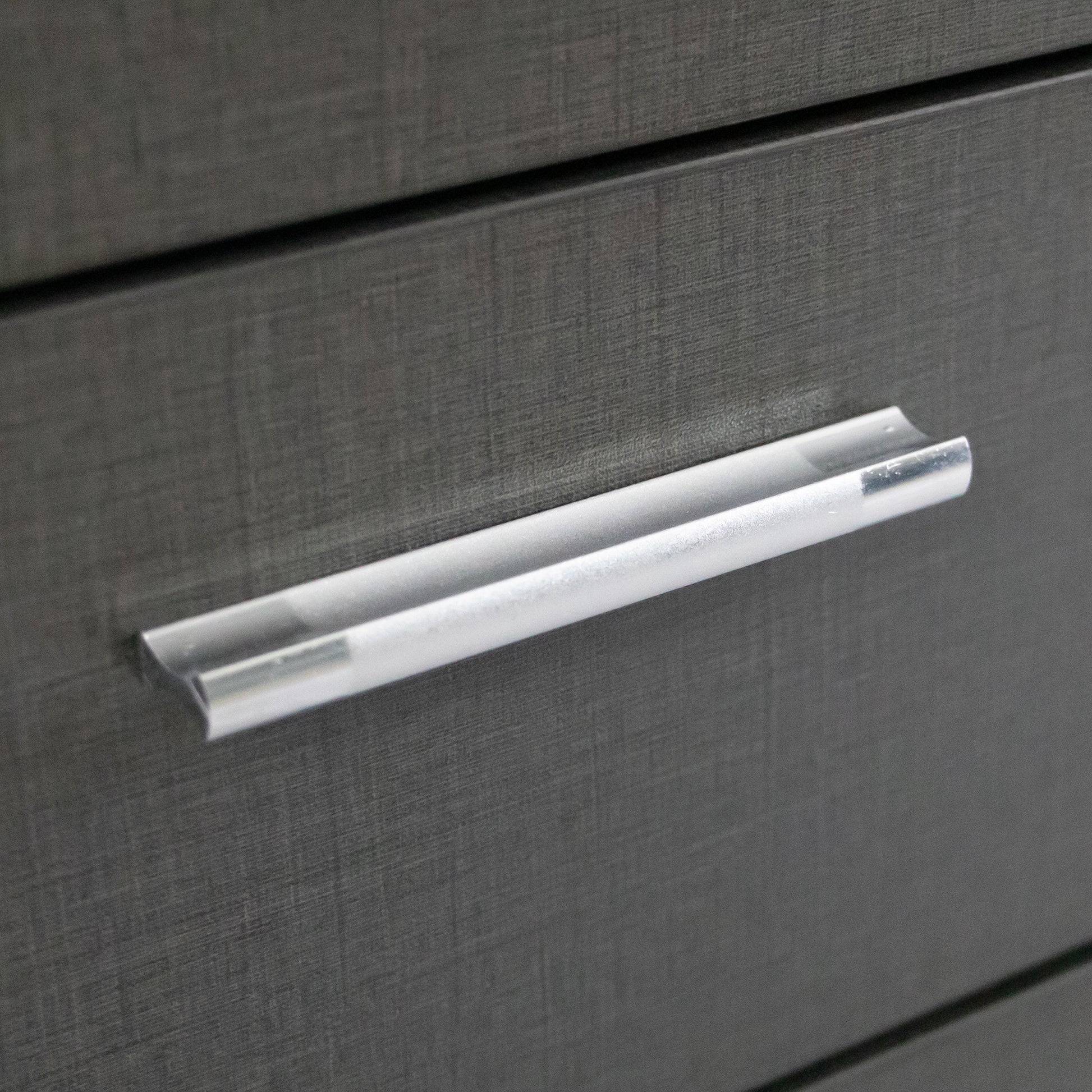 Small Rolling Portable Wooden Drawer File Cabinet with Safety Lock- Dark Gray_15