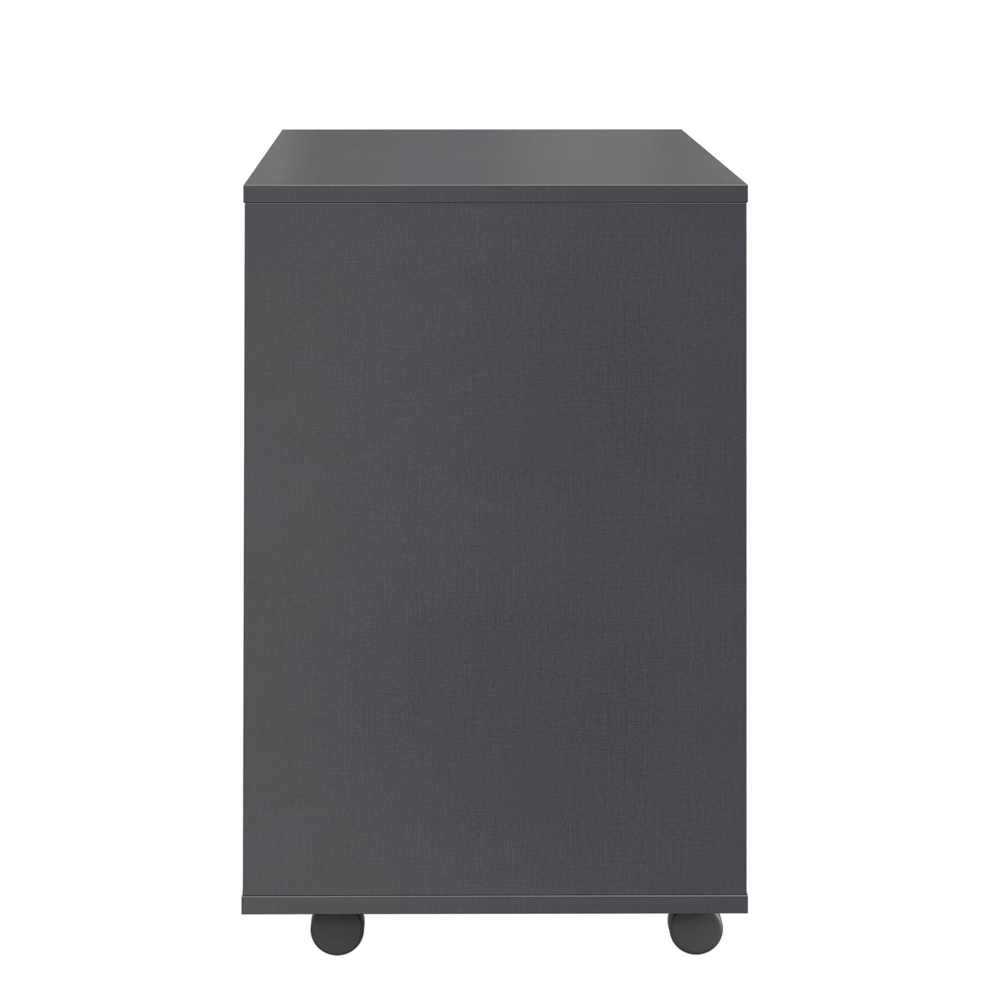 Small Rolling Portable Wooden Drawer File Cabinet with Safety Lock- Dark Gray_11