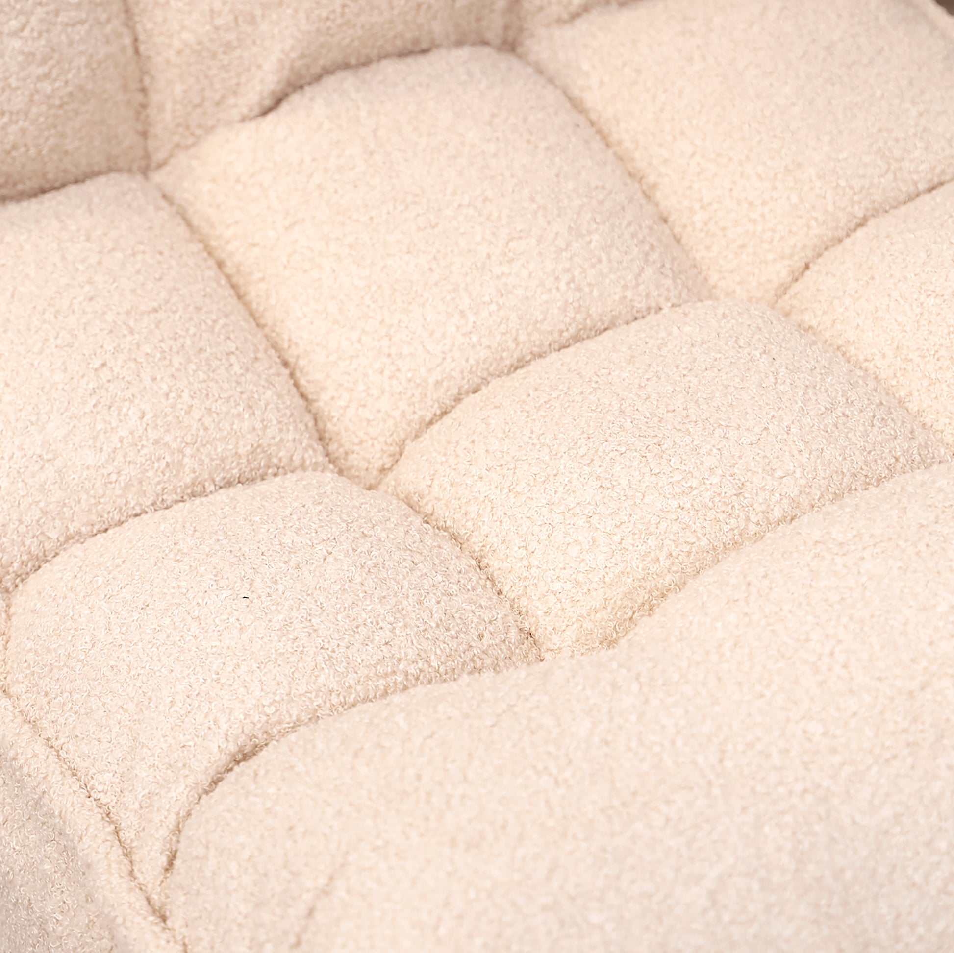 Single Seater Japanese Style Thick Cushioned Lazy Tatami Recliner Sofa- White_10
