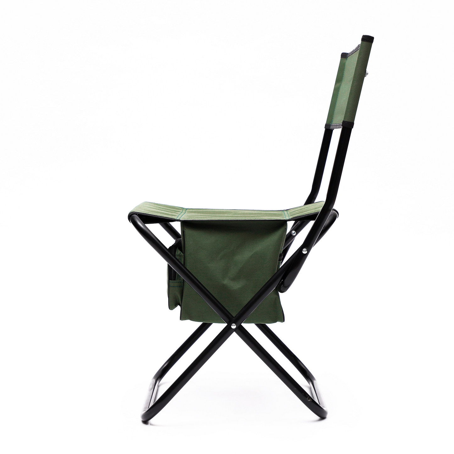 2 Pcs/Set Portable Folding Outdoor Camping Chair with Storage Bag- Green_8