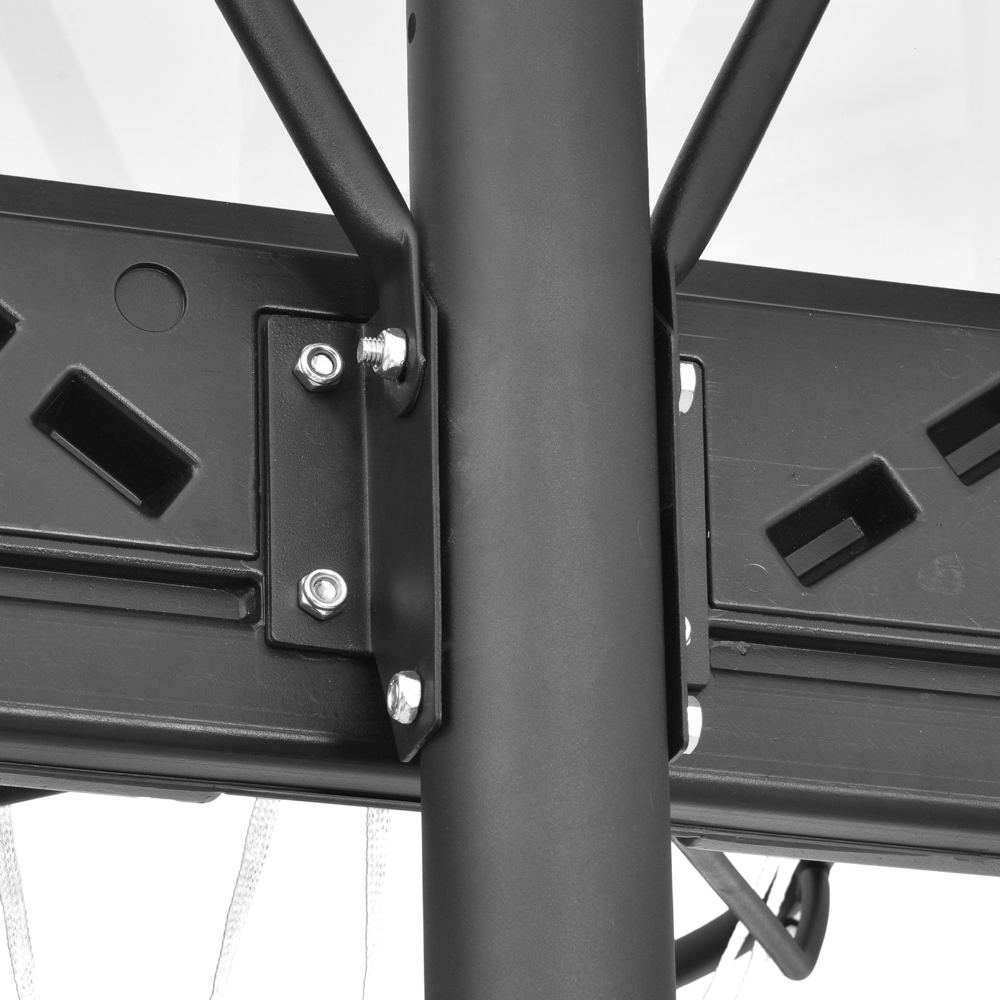 Adjustable Height Portable Basketball System with Wheels and Stable Base_3