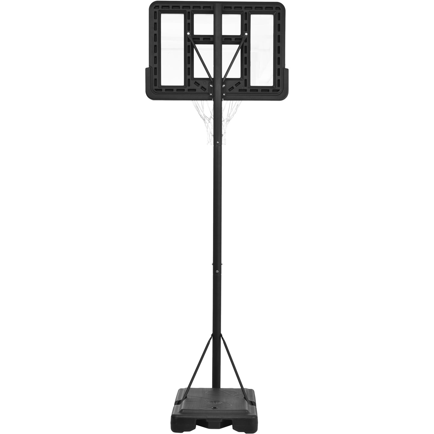 Adjustable Height Portable Basketball System with Wheels and Stable Base_34