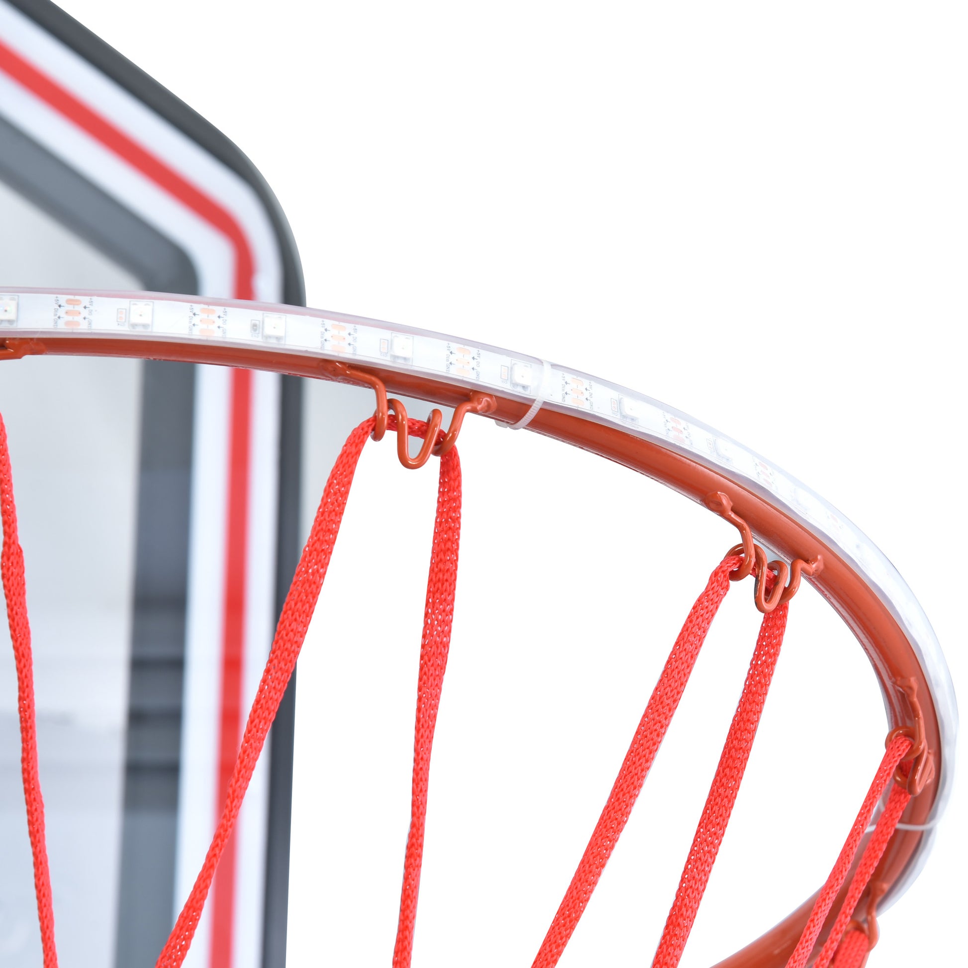Adjustable Height Portable Basketball System with Wheels and Stable Base_12