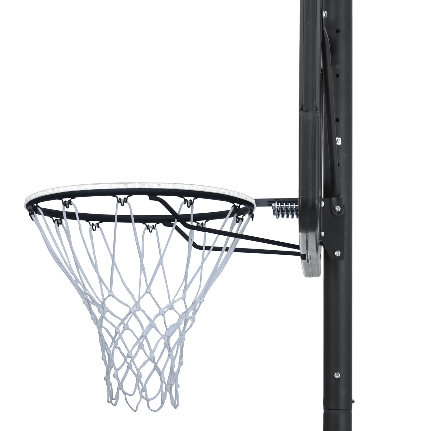 Adjustable Height Portable Basketball System with Wheels and Stable Base_13