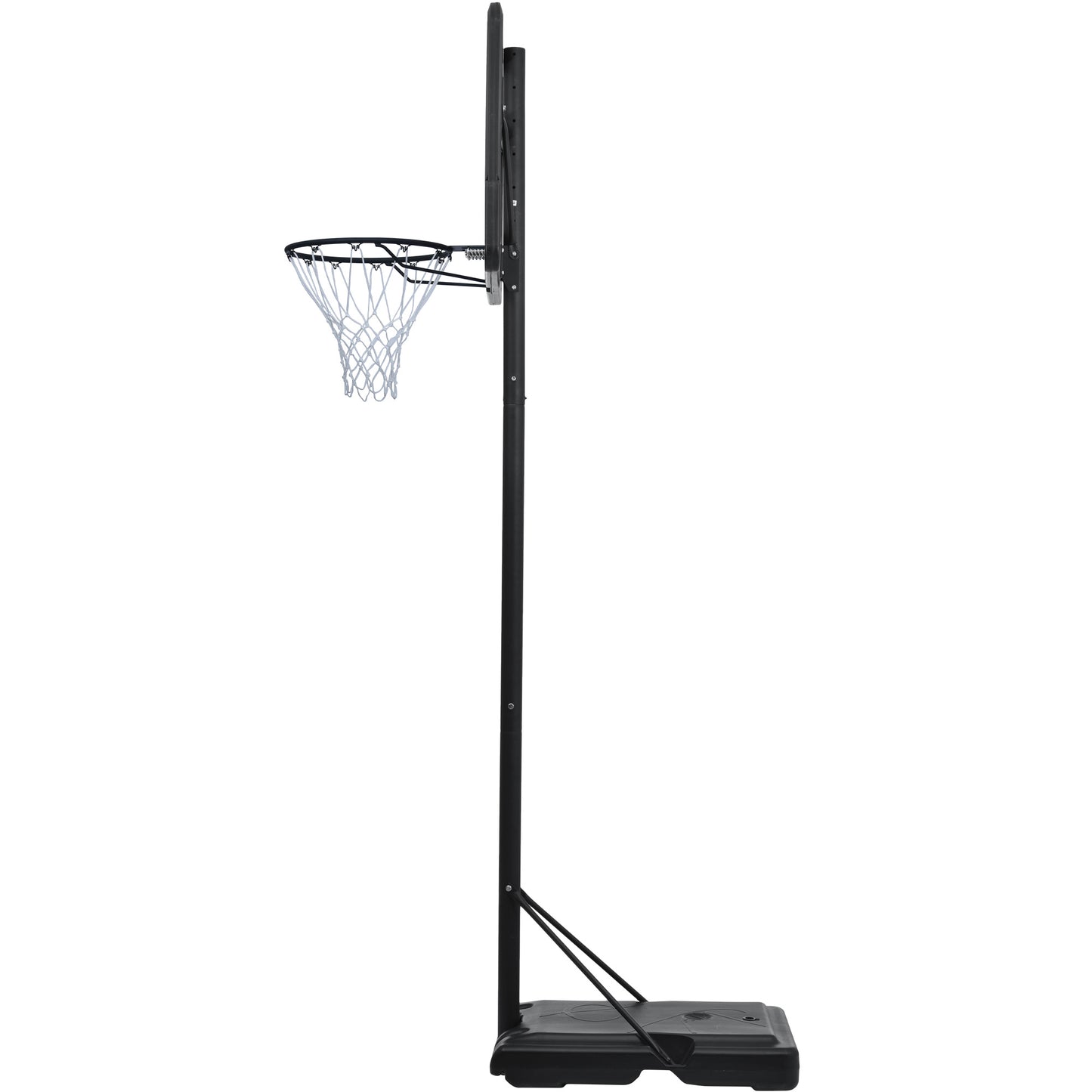 Adjustable Height Portable Basketball System with Wheels and Stable Base_31