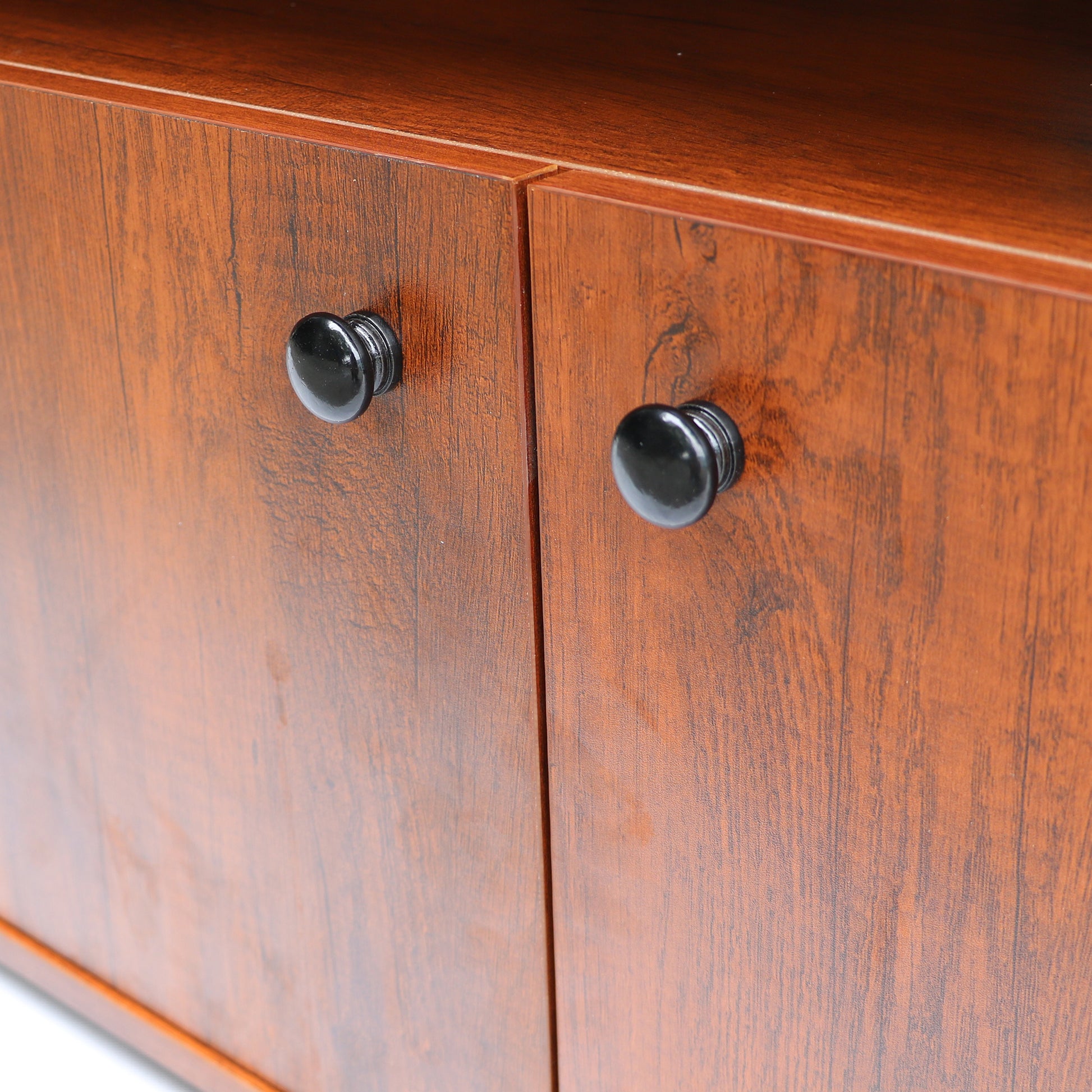 Media Console Entertainment Center Television Table TV Cabinet- Rosewood_11