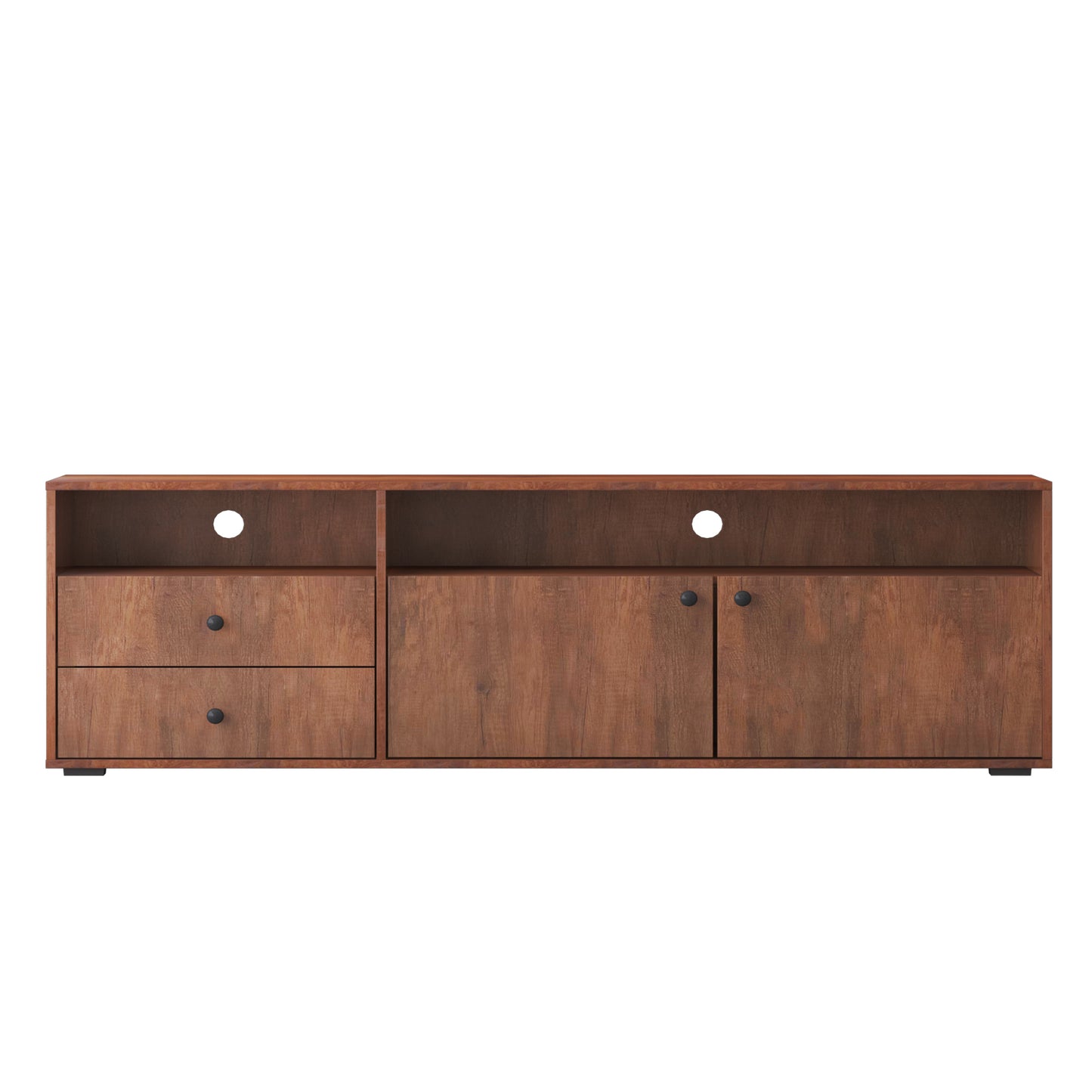 Media Console Entertainment Center Television Table TV Cabinet- Rosewood_3