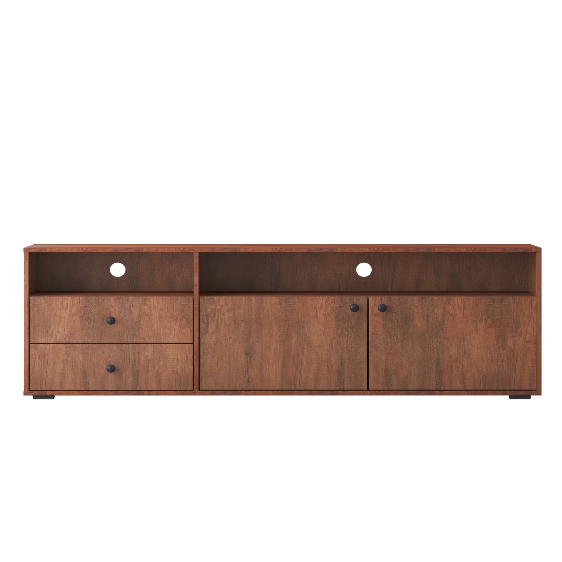 Media Console Entertainment Center Television Table TV Cabinet- Rosewood_3