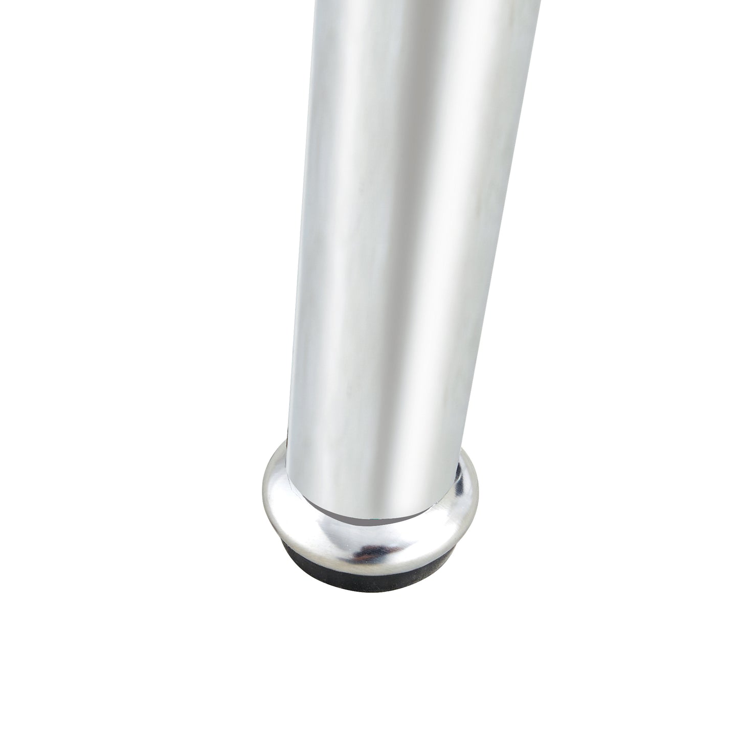 Modern Minimalist Rectangular White Marbled Tempered Glass Desktop with Silver Metal Legs_14