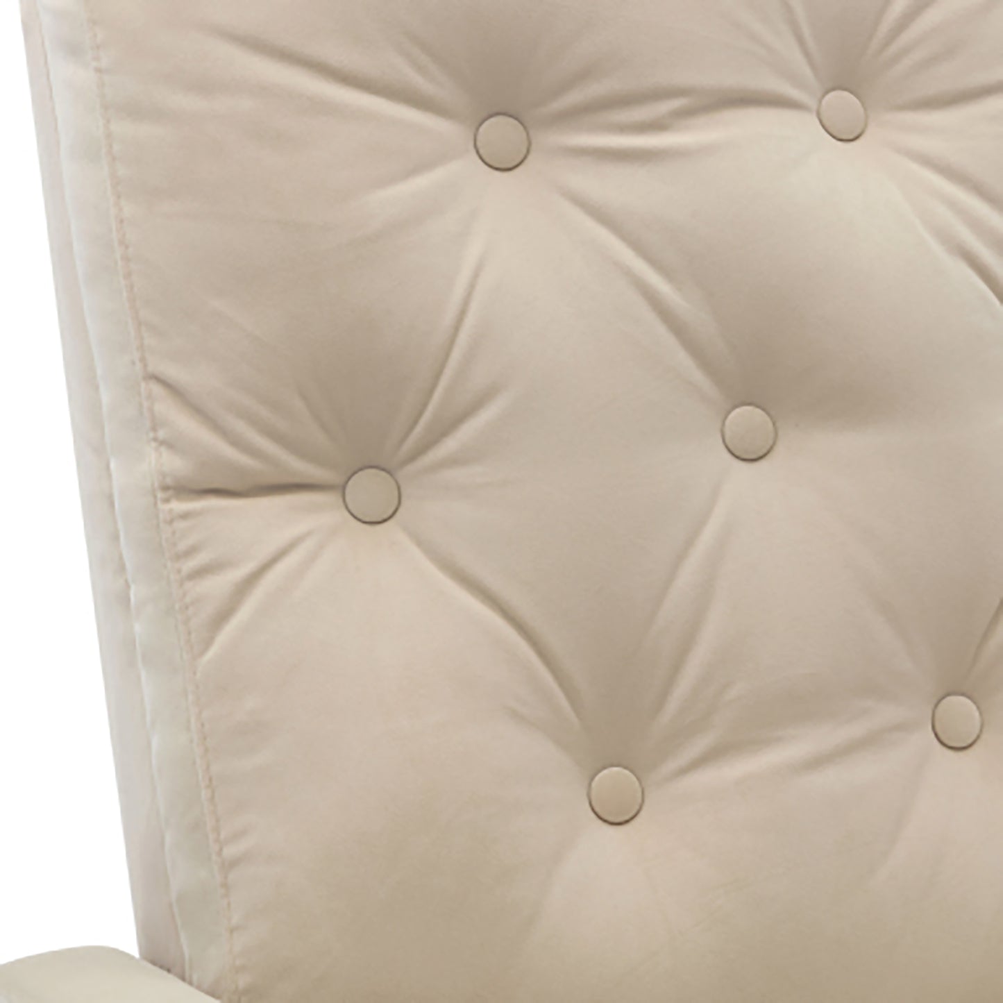 Single Sofa Living Room Chair Lazy Recliner Comfortable Fabric High Back Armchair- Beige_22