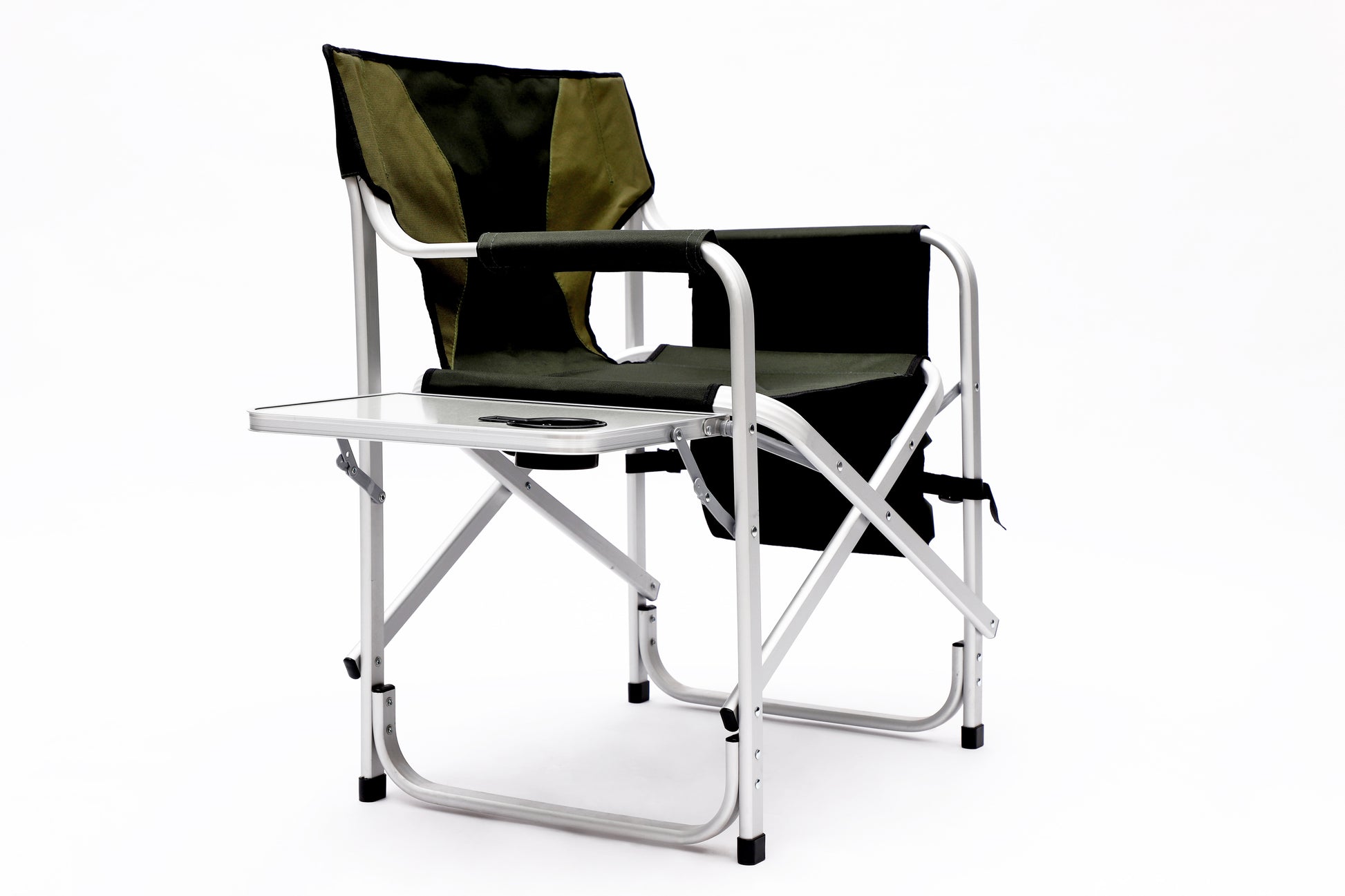 Set of 3, Folding Outdoor Table and Chairs Set for Indoor, Outdoor Camping, Picnics, Beach,Backyard, BBQ, Party, Patio, Black/Green_9