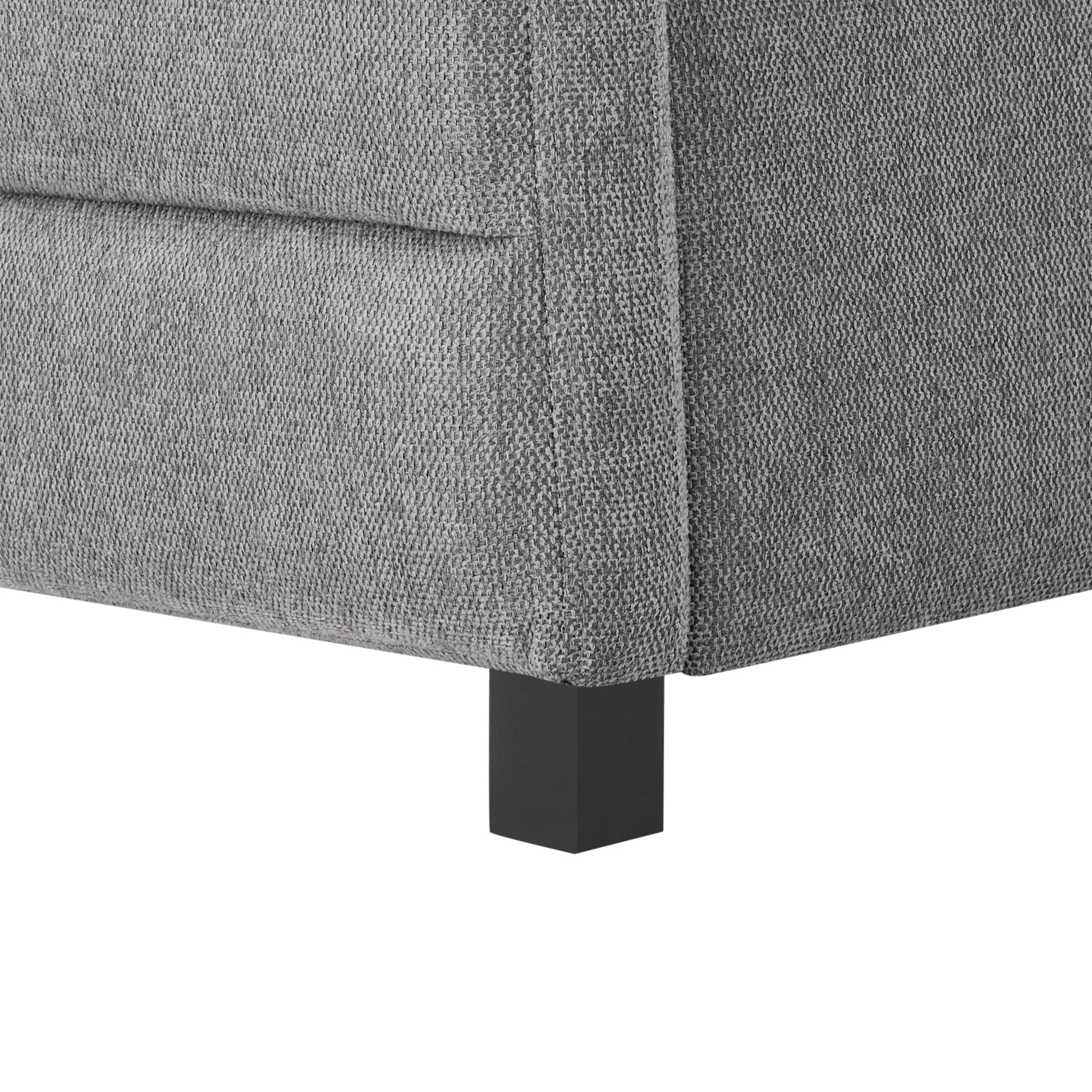 Twin Size Daybed with Two Drawers Trundle Upholstered Tufted Sofa Bed- Grey_13
