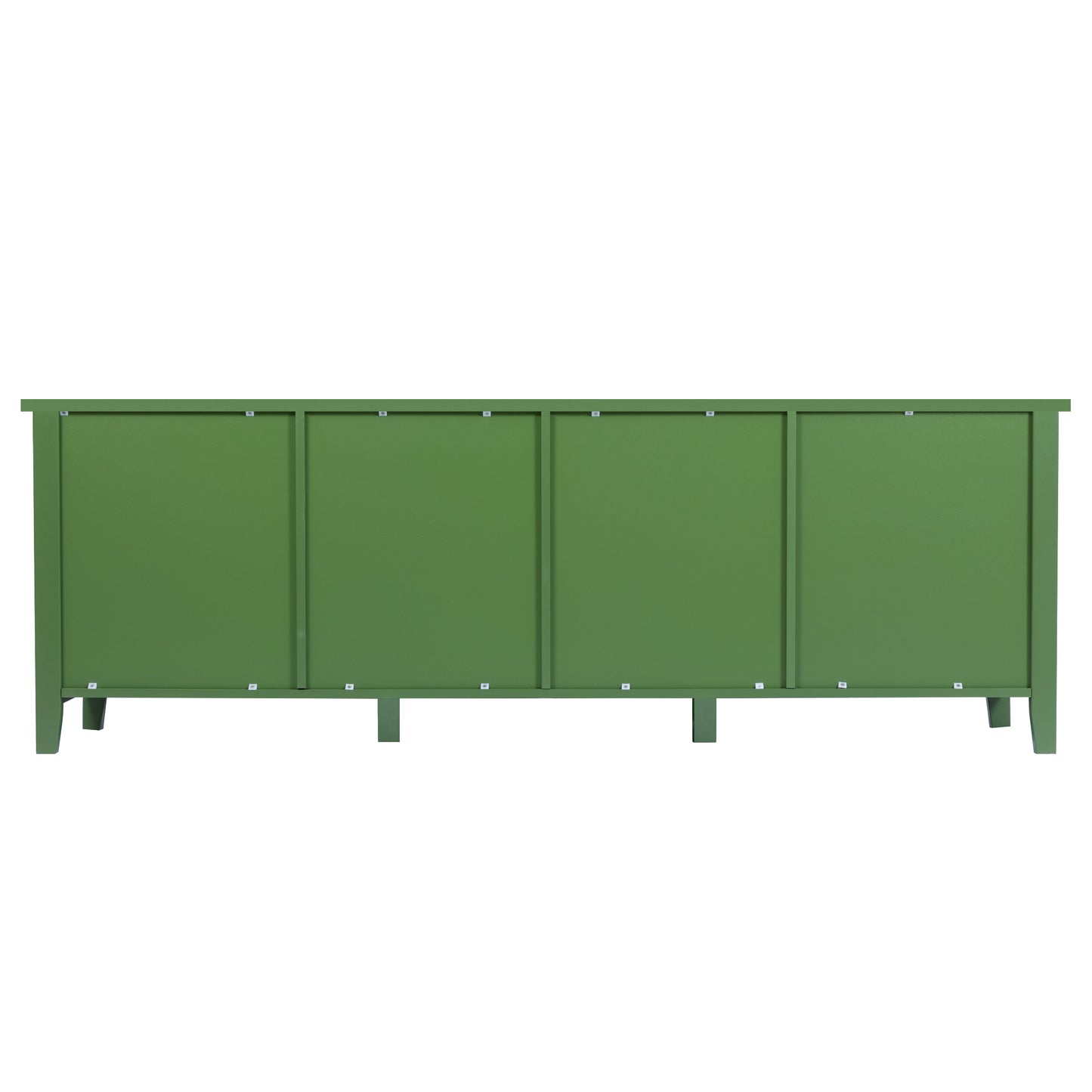 71" Stylish Wooden Television Stand Entertainment Center with Glass Door- Geen_8