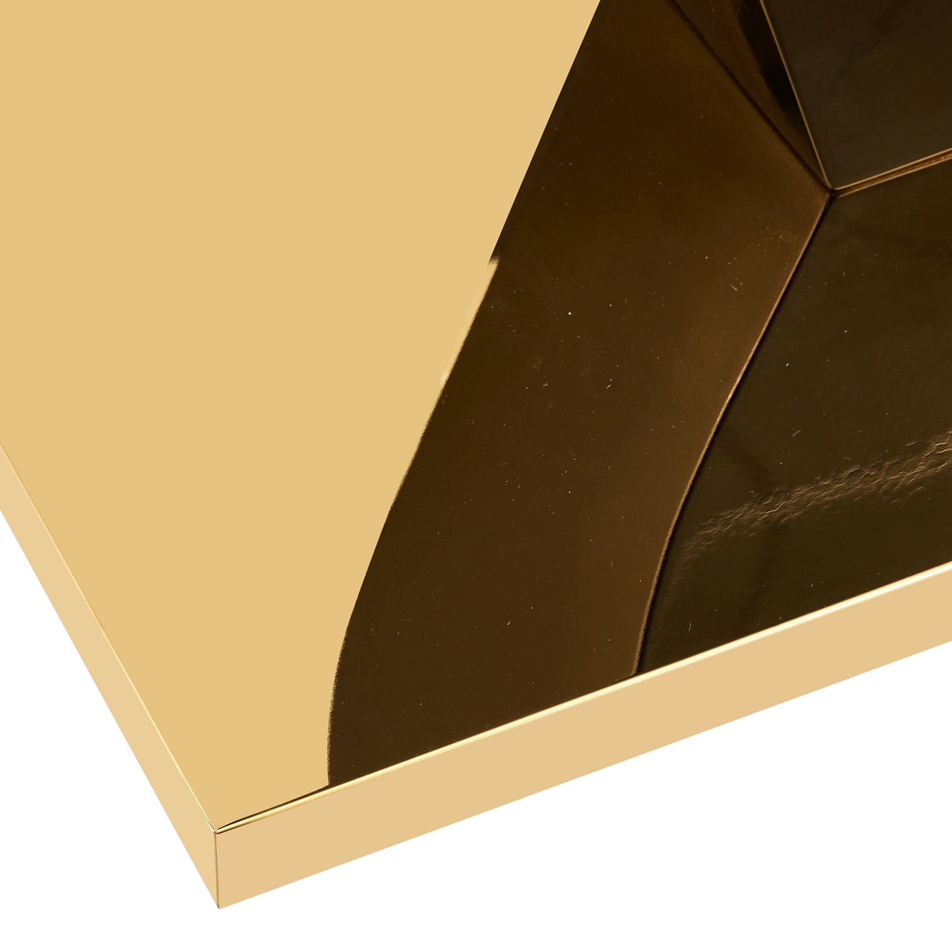 6-8 Seater Modern Minimalist 0.4" Tempered Glass Tabletop and V-Shaped Slab Legs- Black, Gold_13