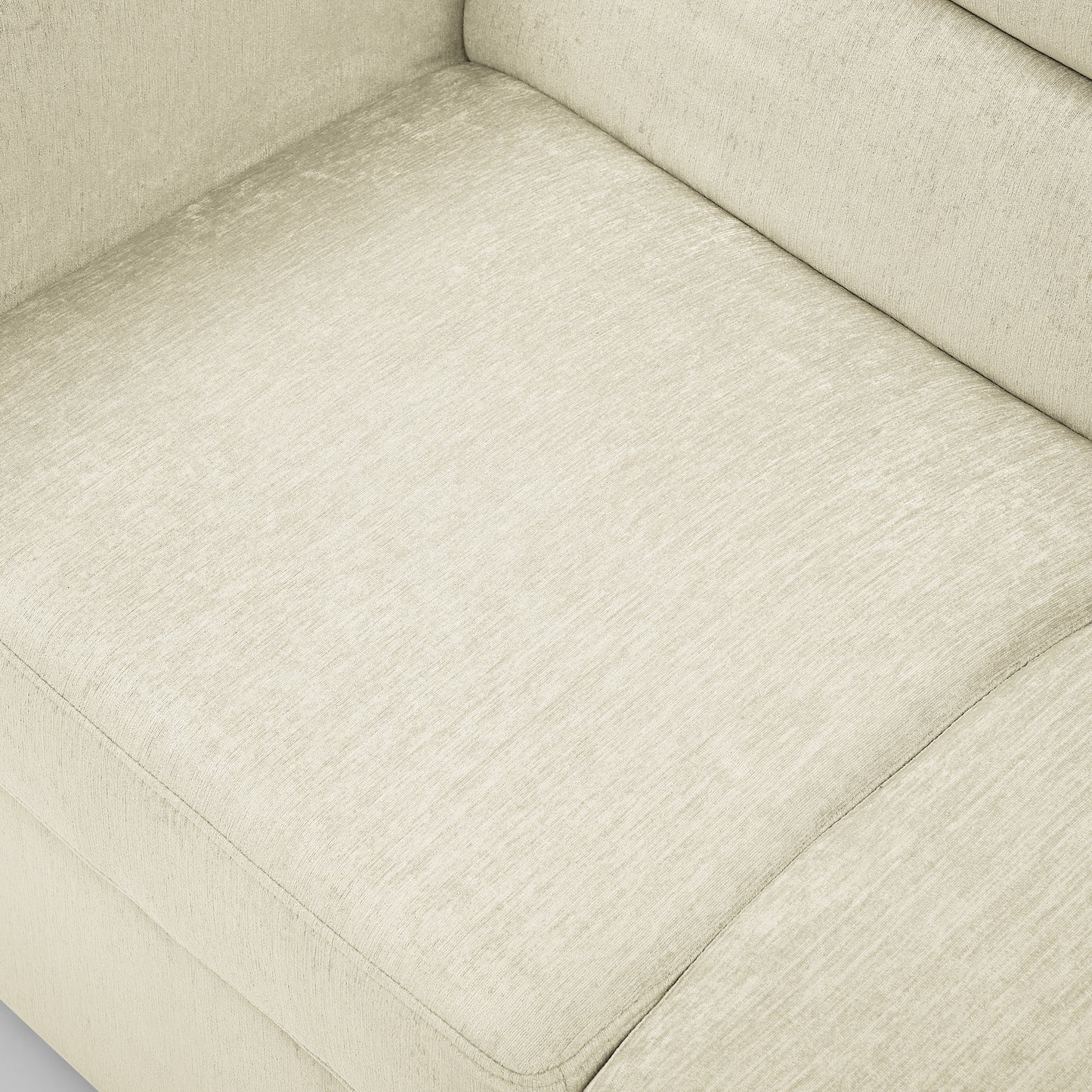 Upholstered Sleeper Velvet Sofa Bed with Adjustable Backrest and Foam Cushion- Beige_7