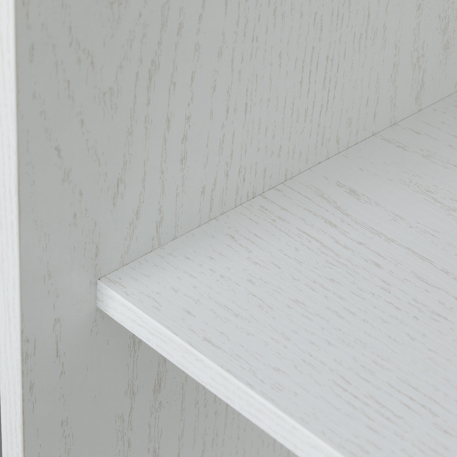 Freestanding Contemporary Wooden Closet Cabinet with Hanging Rod- Antique White_13