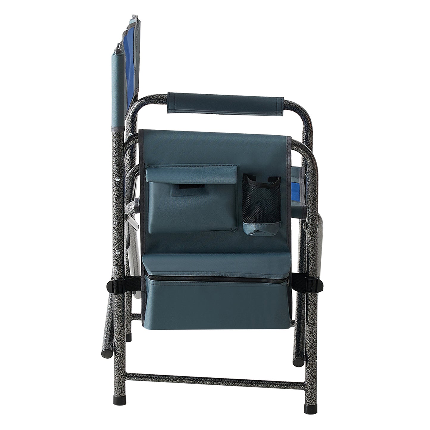 Set of 3 Outdoor Roll up Table and Folding Chair Set Portable Camping Set in Blue_16