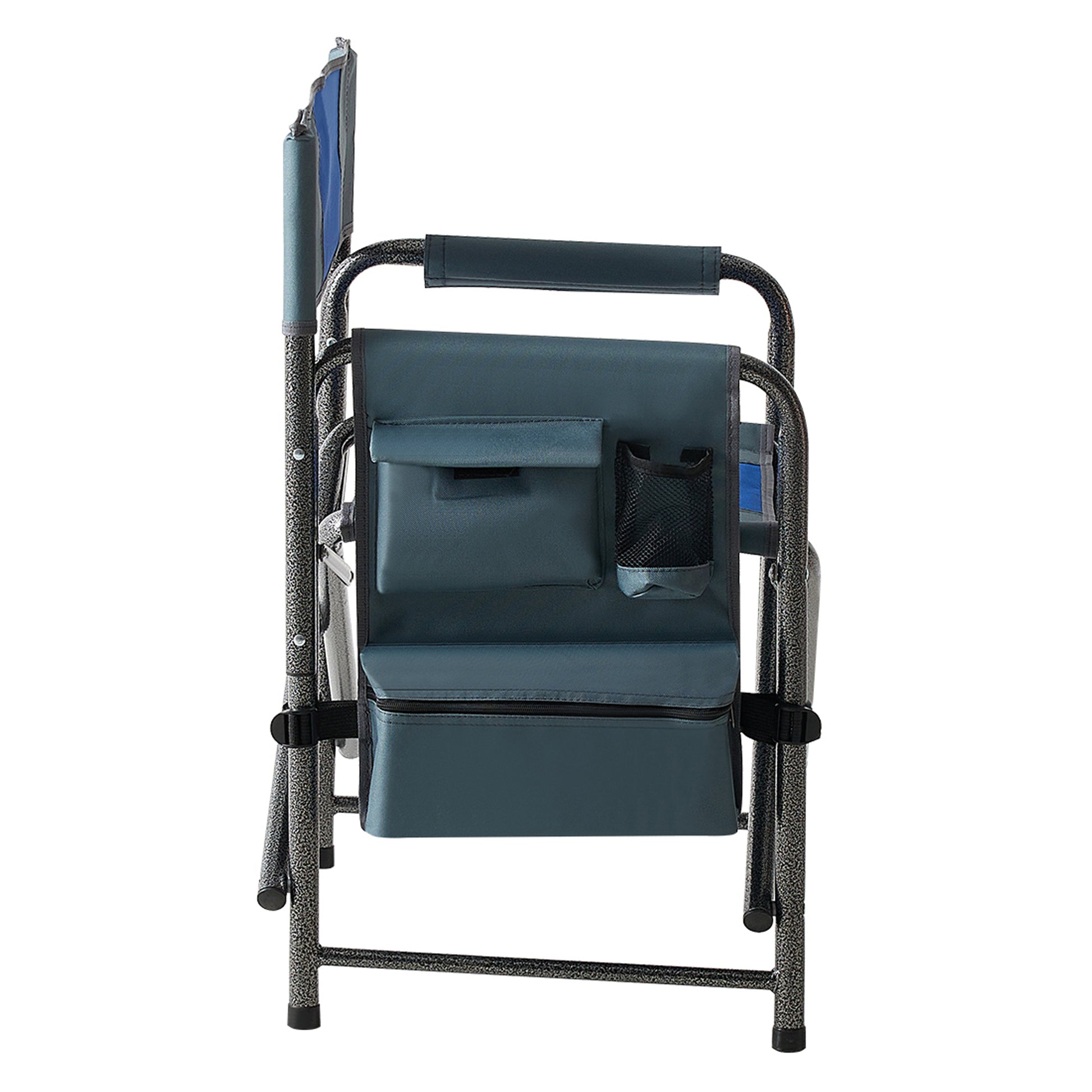 Set of 3 Outdoor Roll up Table and Folding Chair Set Portable Camping Set in Blue_16