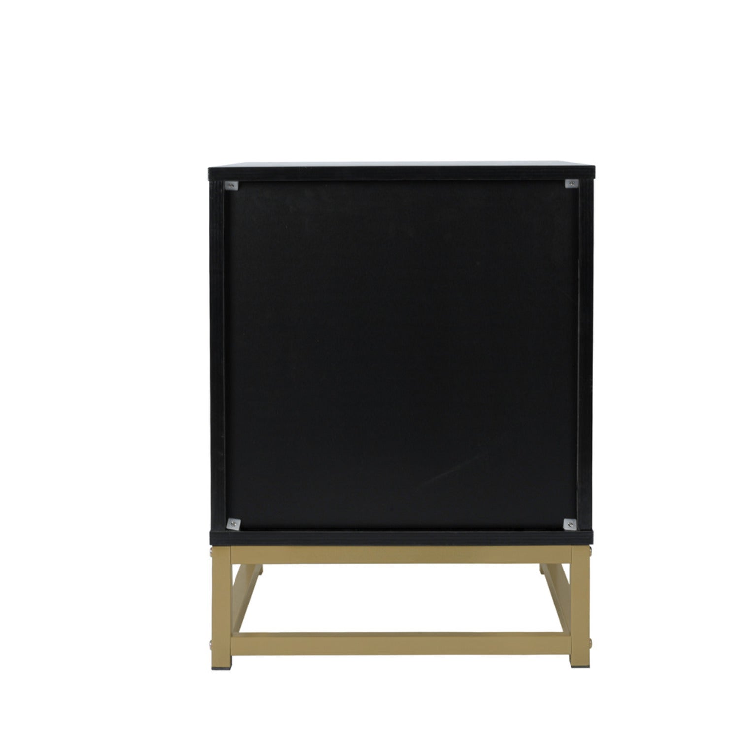 Modern 2 Flip Drawers Cabinet Storage Free Standing Tipping Bucket Rack - Black gold_10