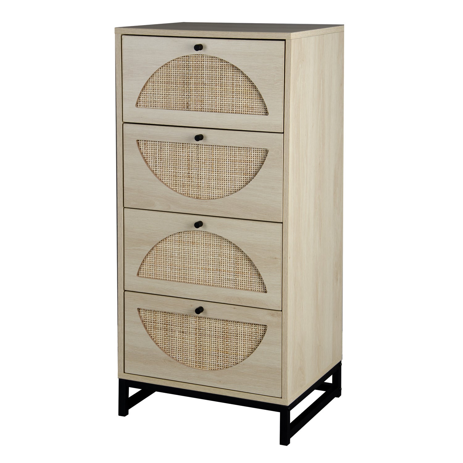 Set of 2 Modern 4 Flip Drawers Storage Free Standing Tipping Bucket Shoe Cabinet Rack_4