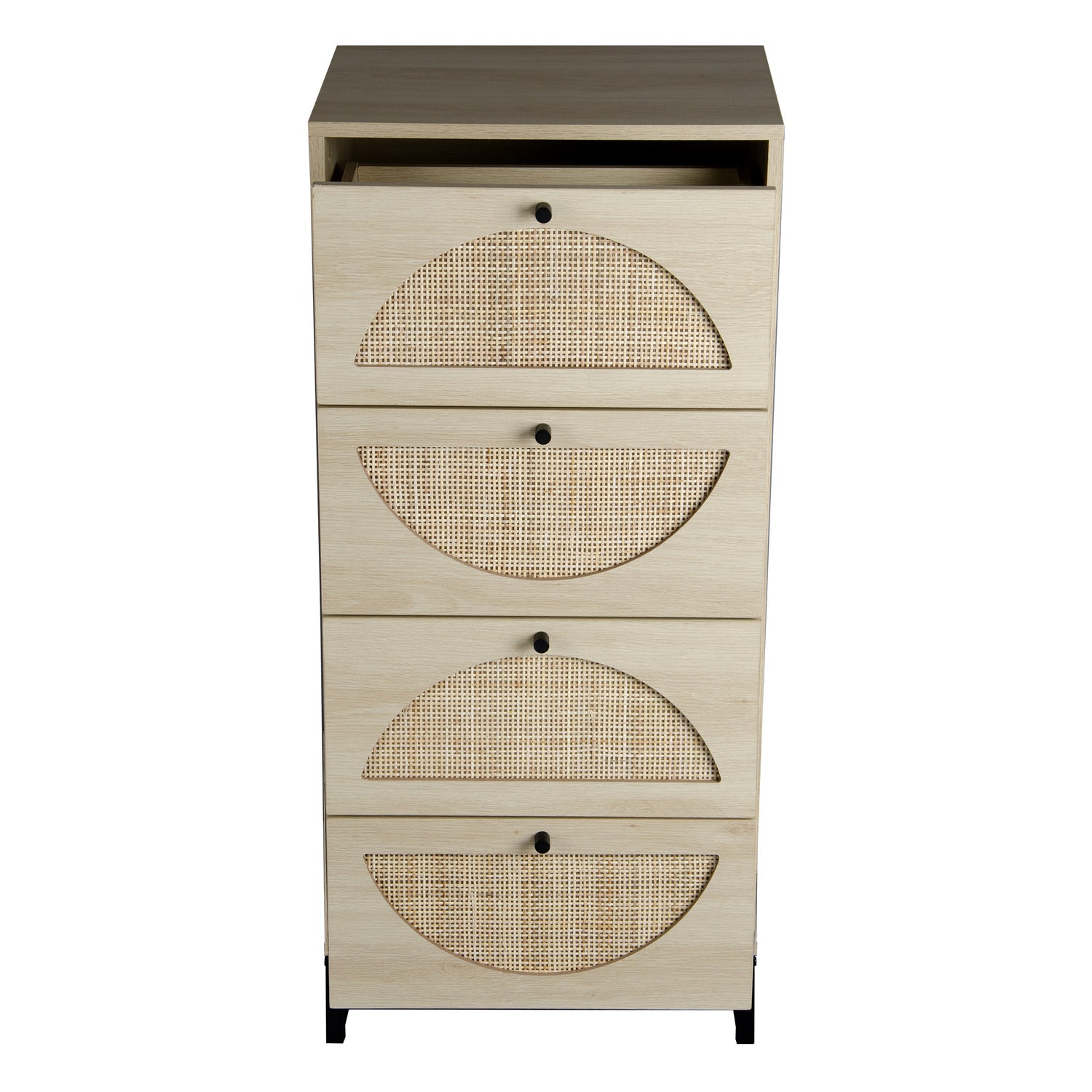 Set of 2 Modern 4 Flip Drawers Storage Free Standing Tipping Bucket Shoe Cabinet Rack_5